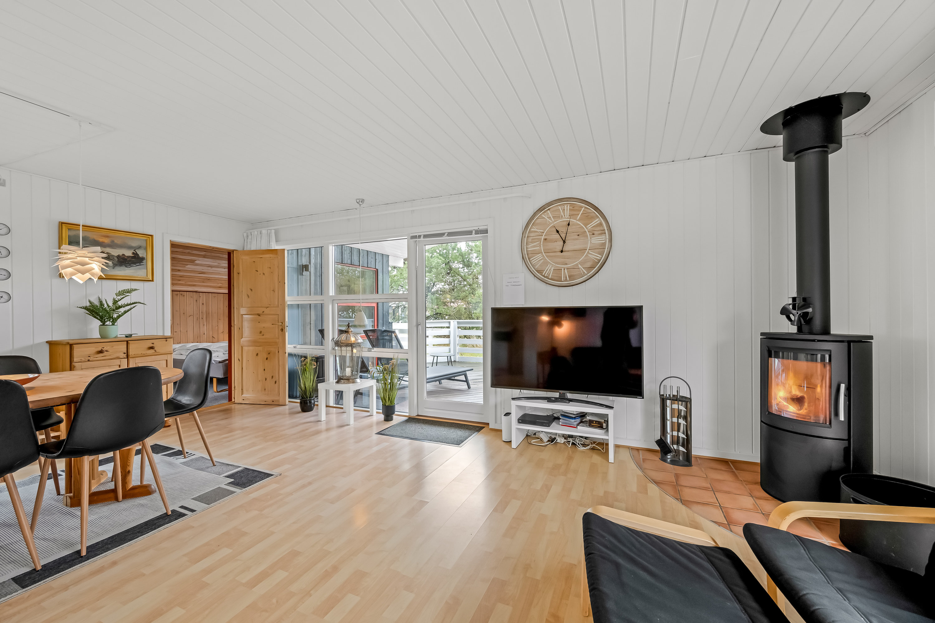 Fremhævet stue billede i fuldskærmstilstand. Billede af Rørvænget 23, Stauning, 6900 Skjern