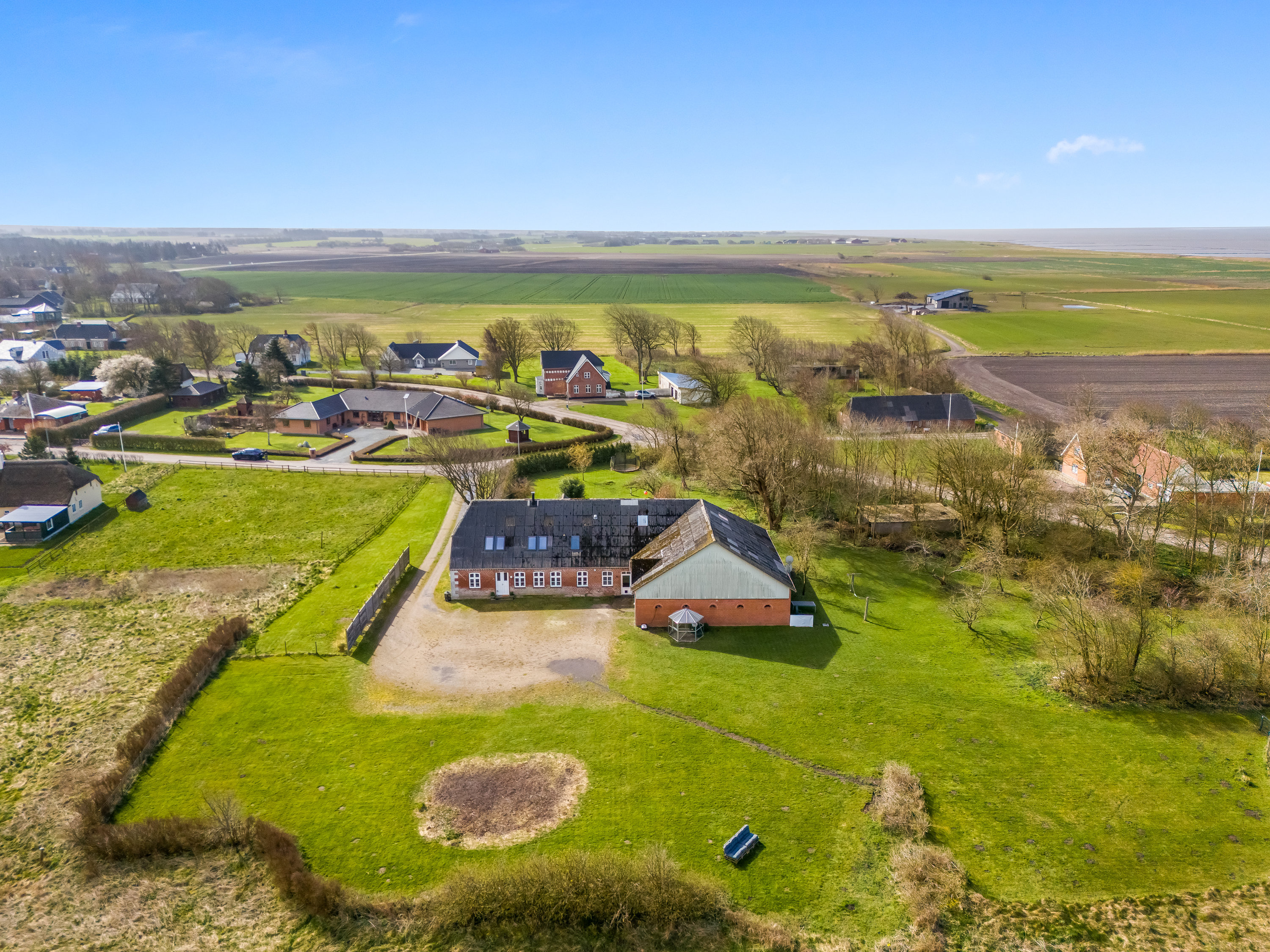 Fremhævet luftfoto billede i fuldskærmstilstand. Billede af Vestervej 24, Ballum, 6261 Bredebro