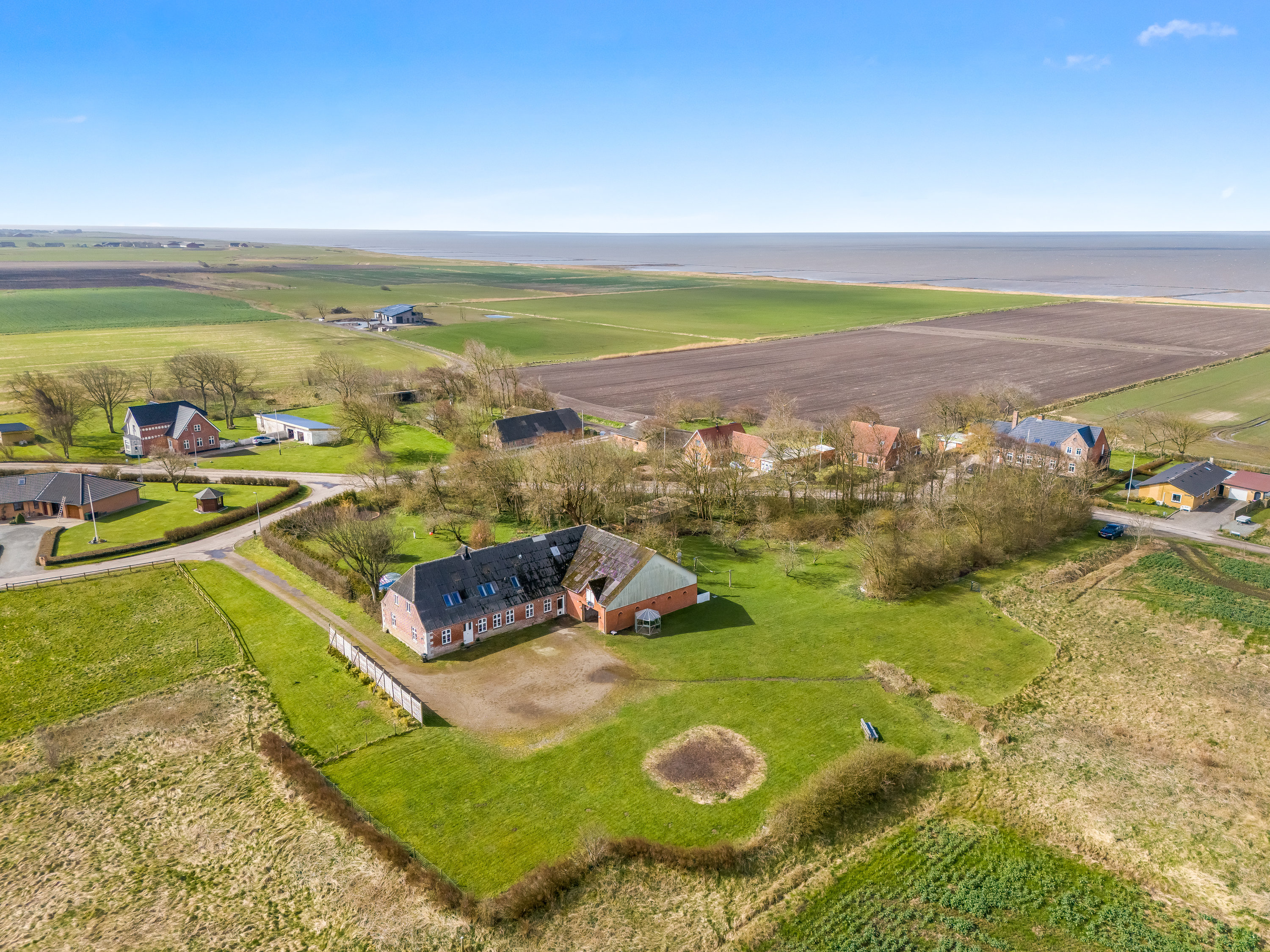 Fremhævet luftfoto billede i fuldskærmstilstand. Billede af Vestervej 24, Ballum, 6261 Bredebro