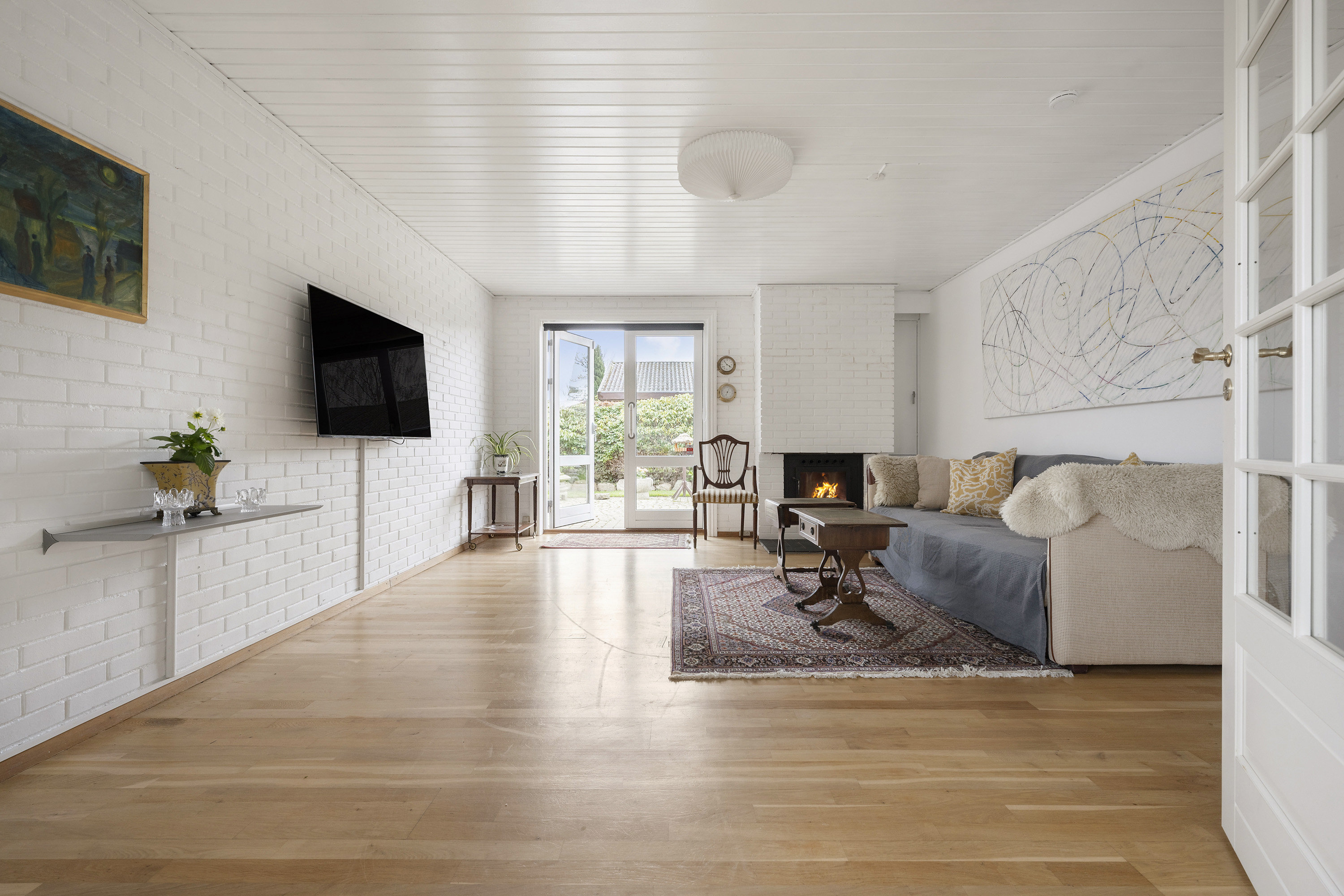 Fremhævet stue billede i fuldskærmstilstand. Billede af P W Tegners Vej 31, 3070 Snekkersten