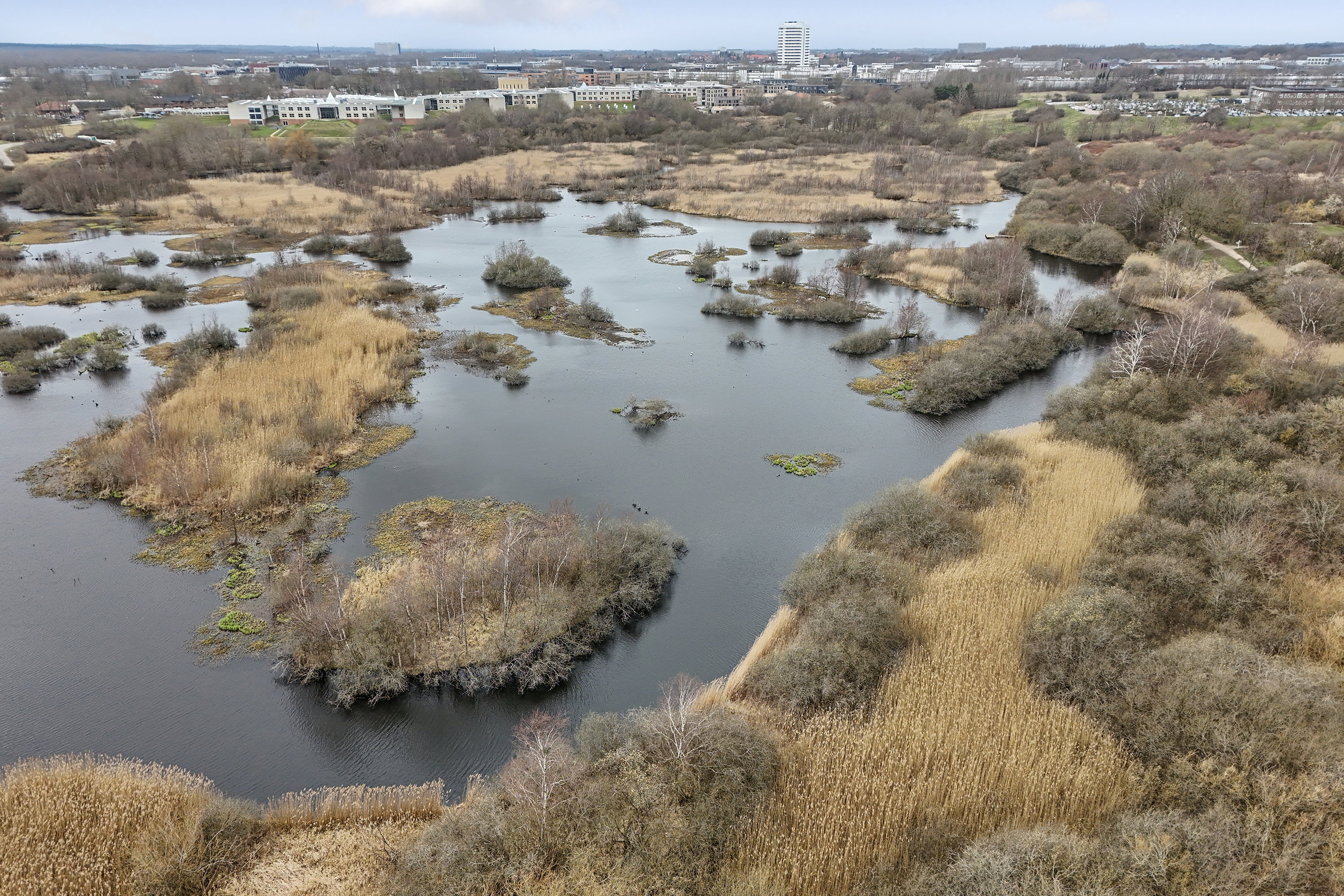 Fremhævet luftfoto billede i fuldskærmstilstand. Billede af Rørløkken 85, 2730 Herlev
