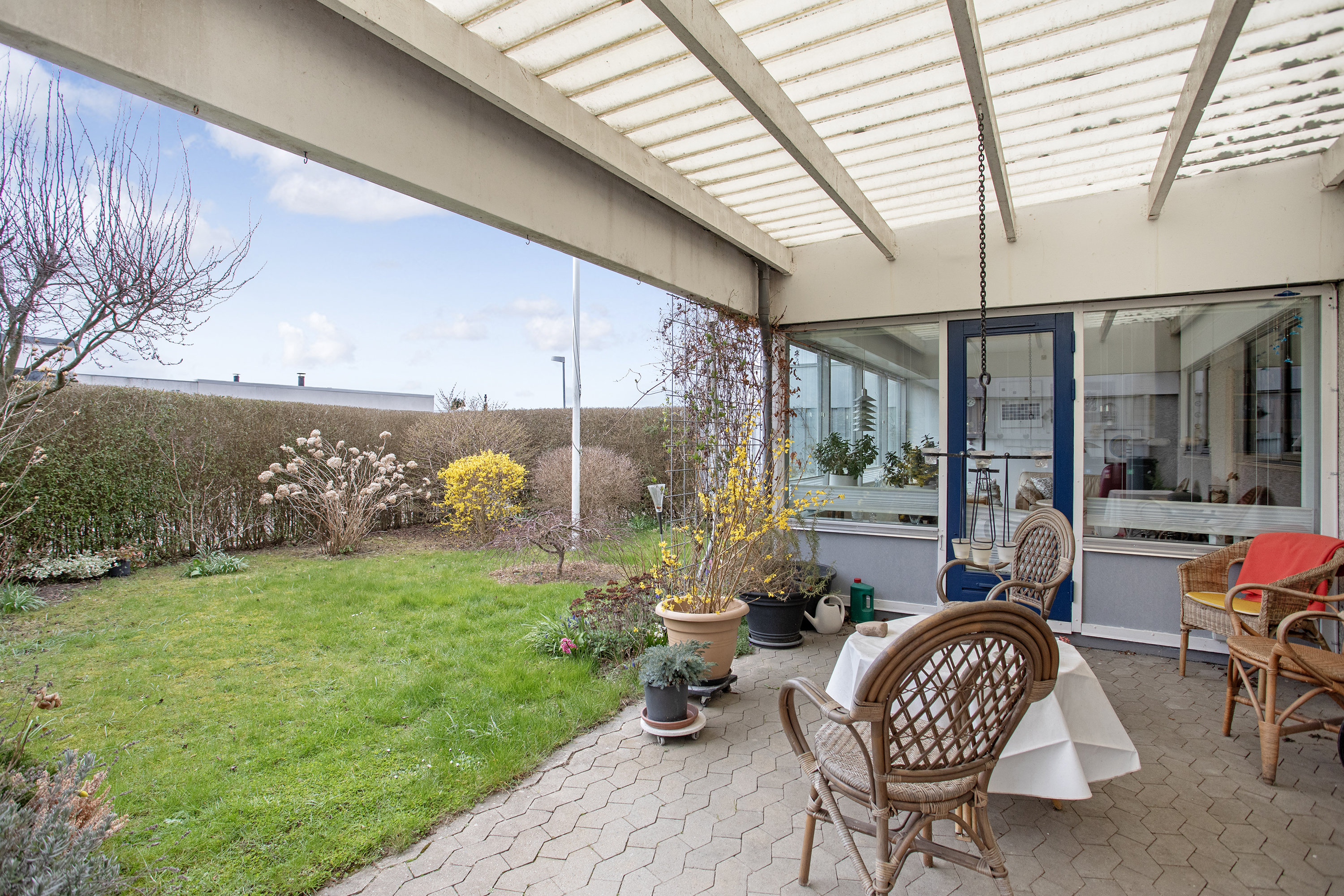 Fremhævet terrasse billede i fuldskærmstilstand. Billede af Rørløkken 85, 2730 Herlev