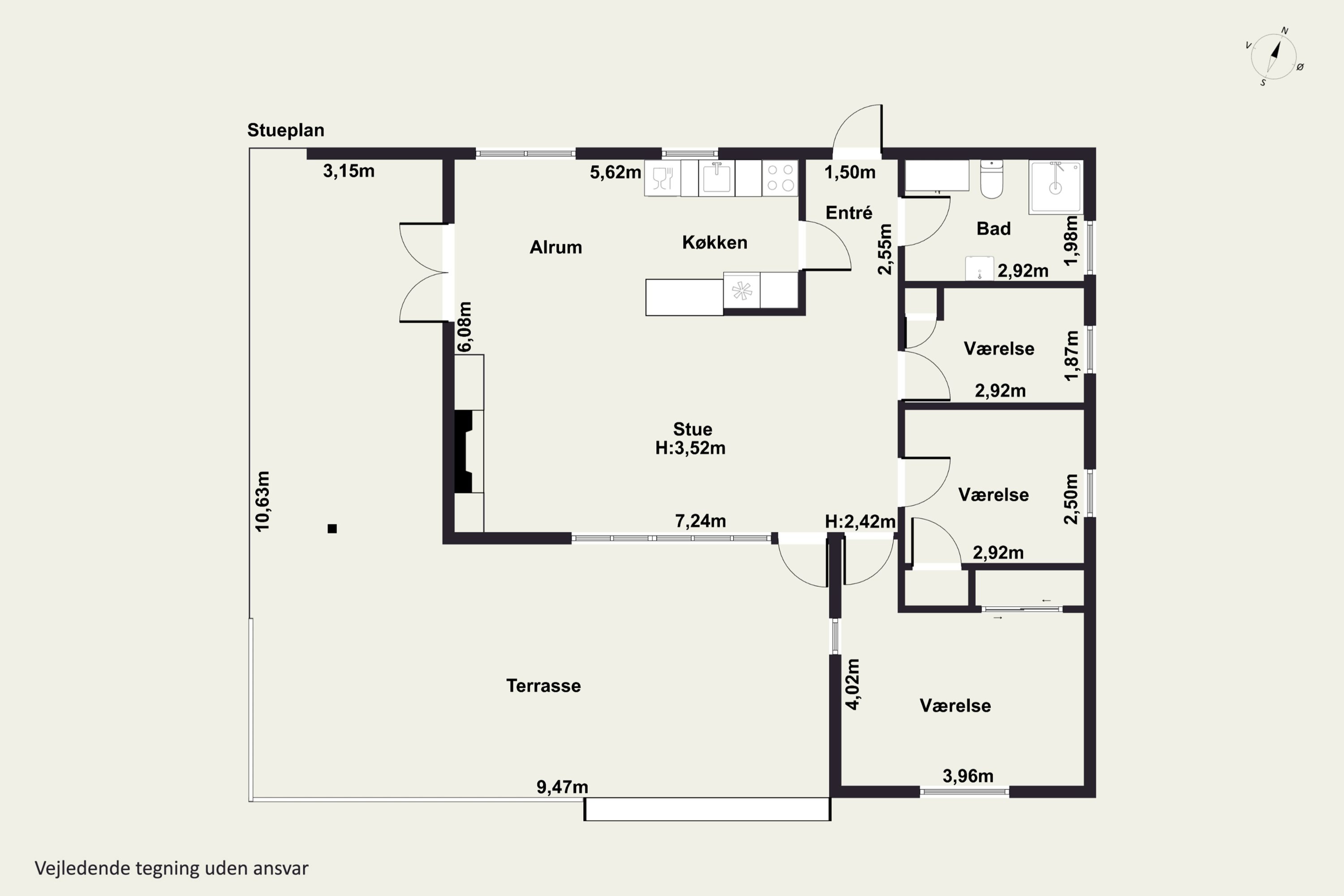 Plantegninger billede af Fyrreskoven 30, Pedersker, 3720 Aakirkeby