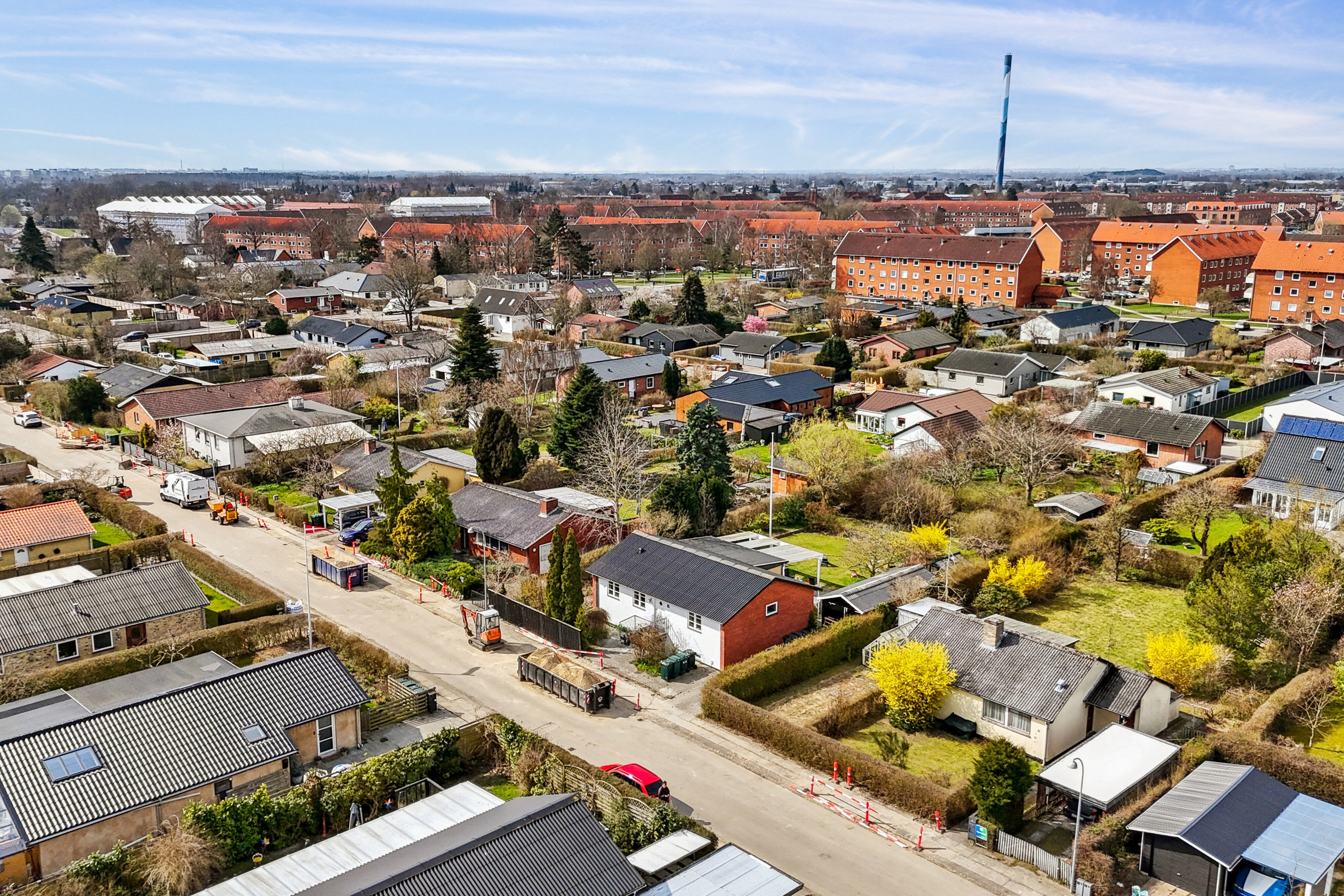 Fremhævet luftfoto billede i fuldskærmstilstand. Billede af Elmehøj 4, 2605 Brøndby