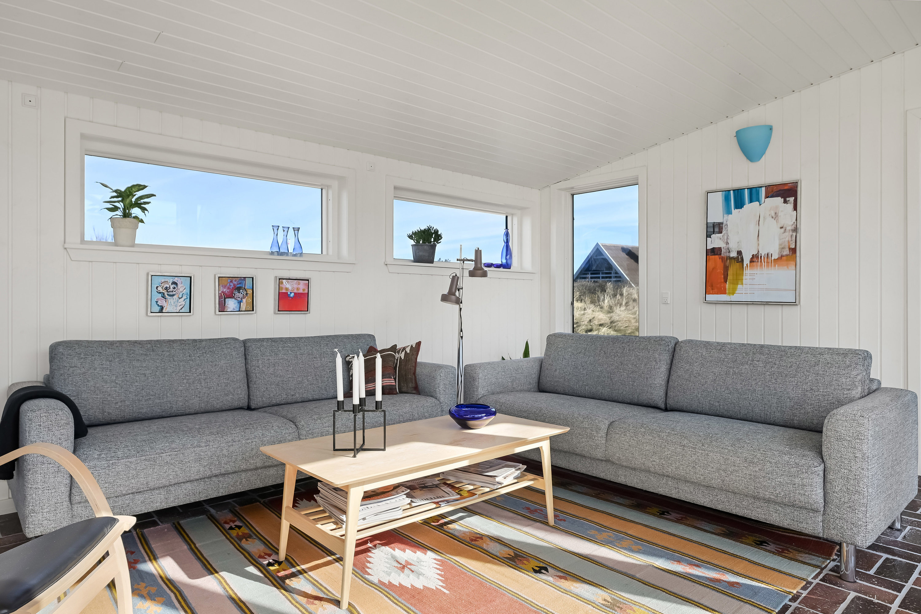 Fremhævet stue billede i fuldskærmstilstand. Billede af Slunden 76, Rindby Strand, 6720 Fanø