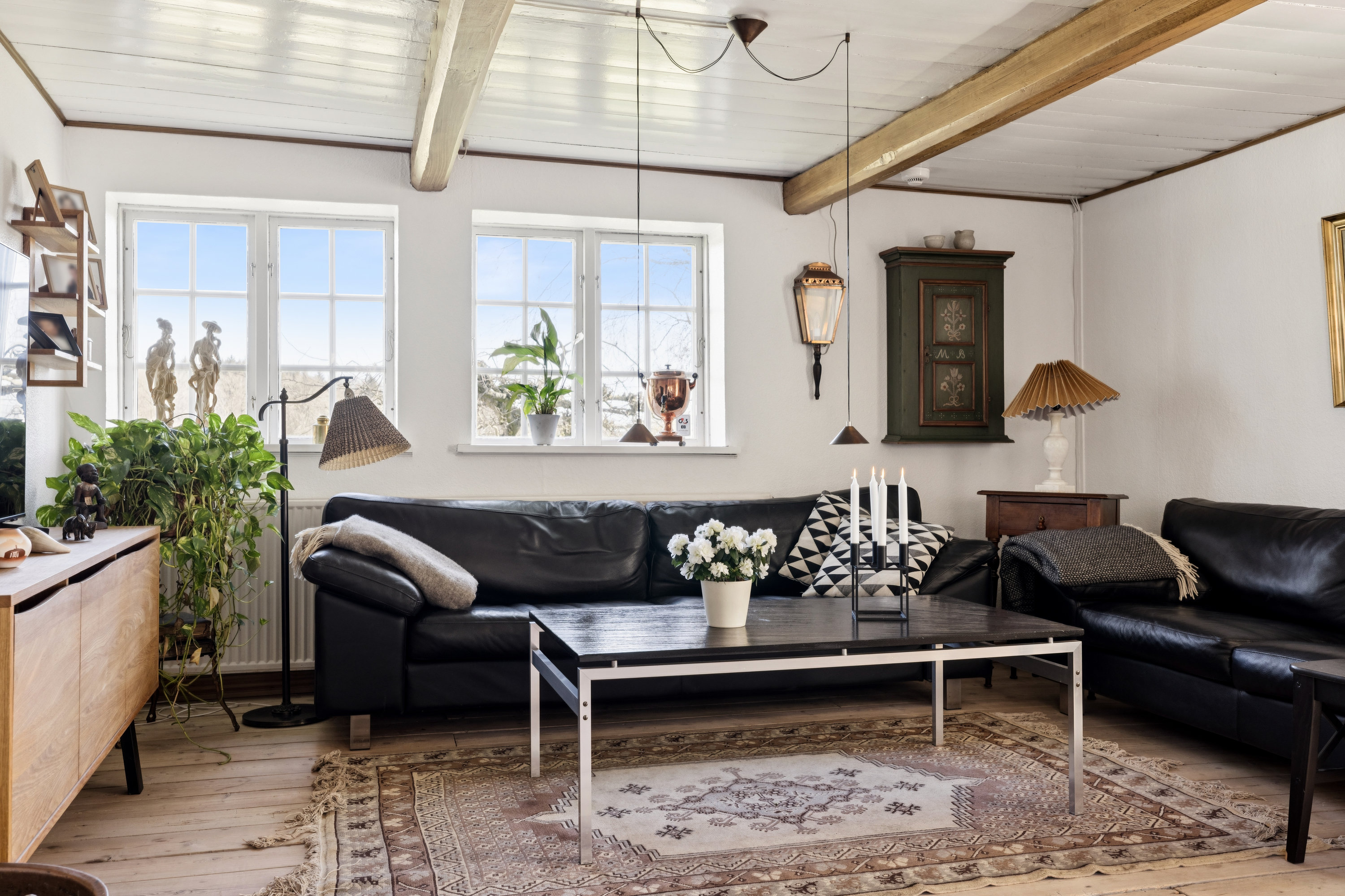 Fremhævet stue billede i fuldskærmstilstand. Billede af Vesemosegyden 5, Voldtofte, 5620 Glamsbjerg