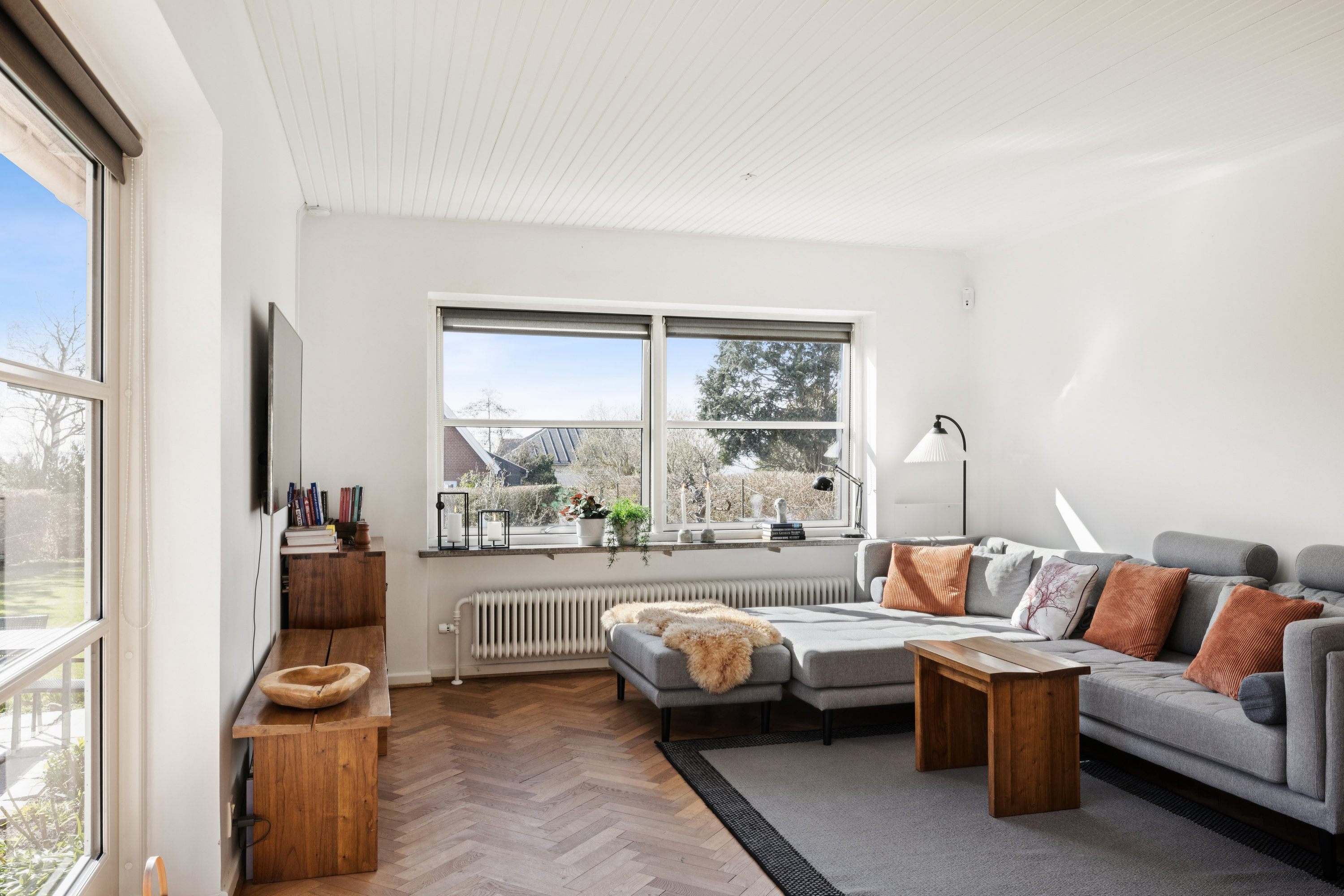 Fremhævet stue billede i fuldskærmstilstand. Billede af Blomstervænget 9, 5610 Assens