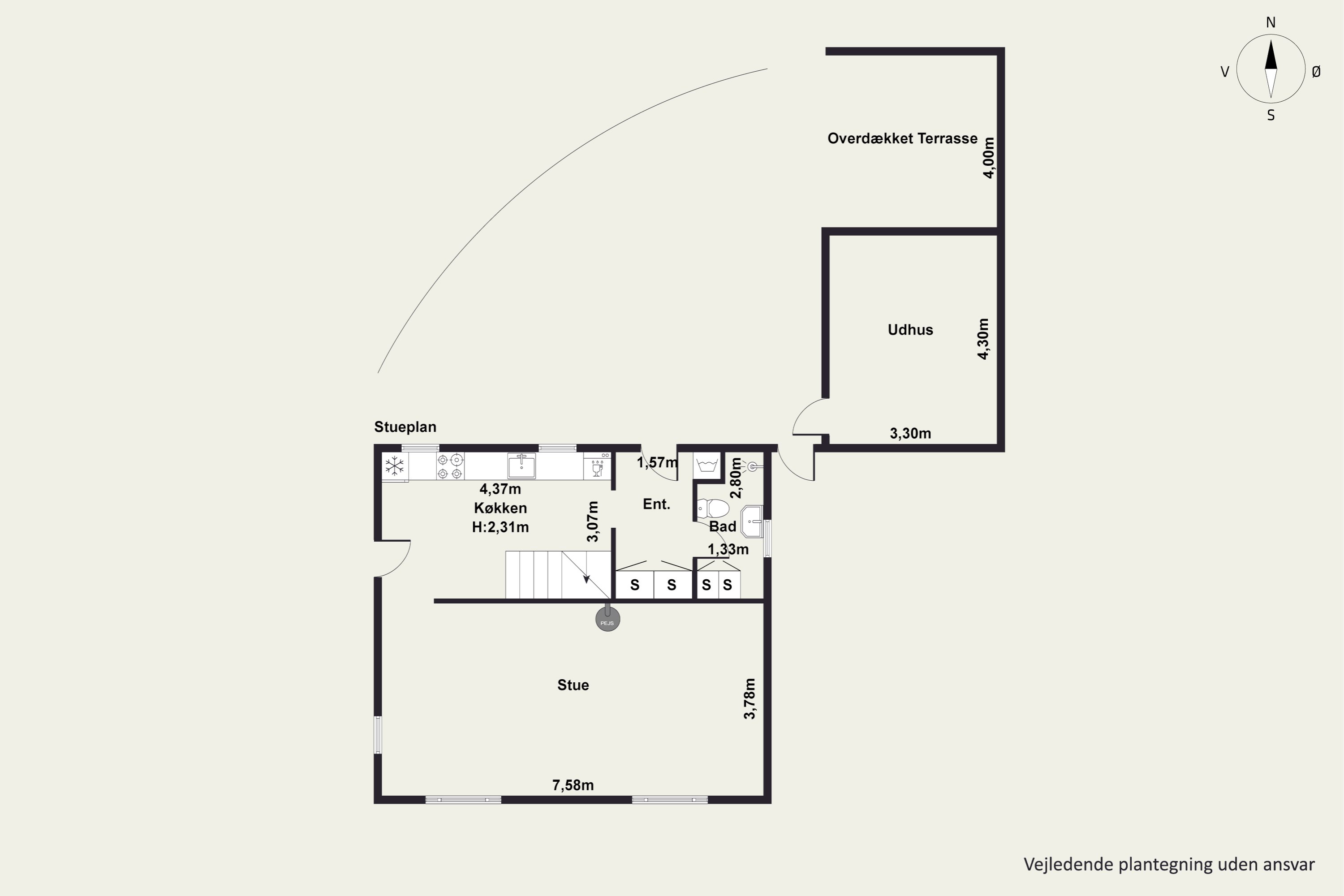 Plantegninger billede af Lindevej 9, 9370 Hals