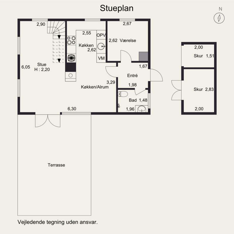 Plantegninger billede af Vester Mosevej 55, Husby, 6990 Ulfborg