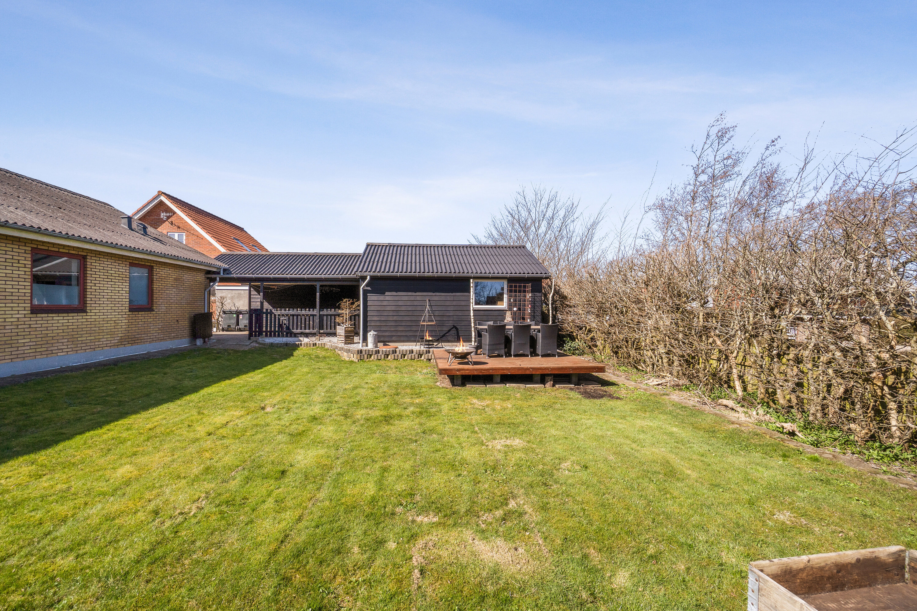 Fremhævet set fra haven billede i fuldskærmstilstand. Billede af Østre Alle 21, 7760 Hurup Thy