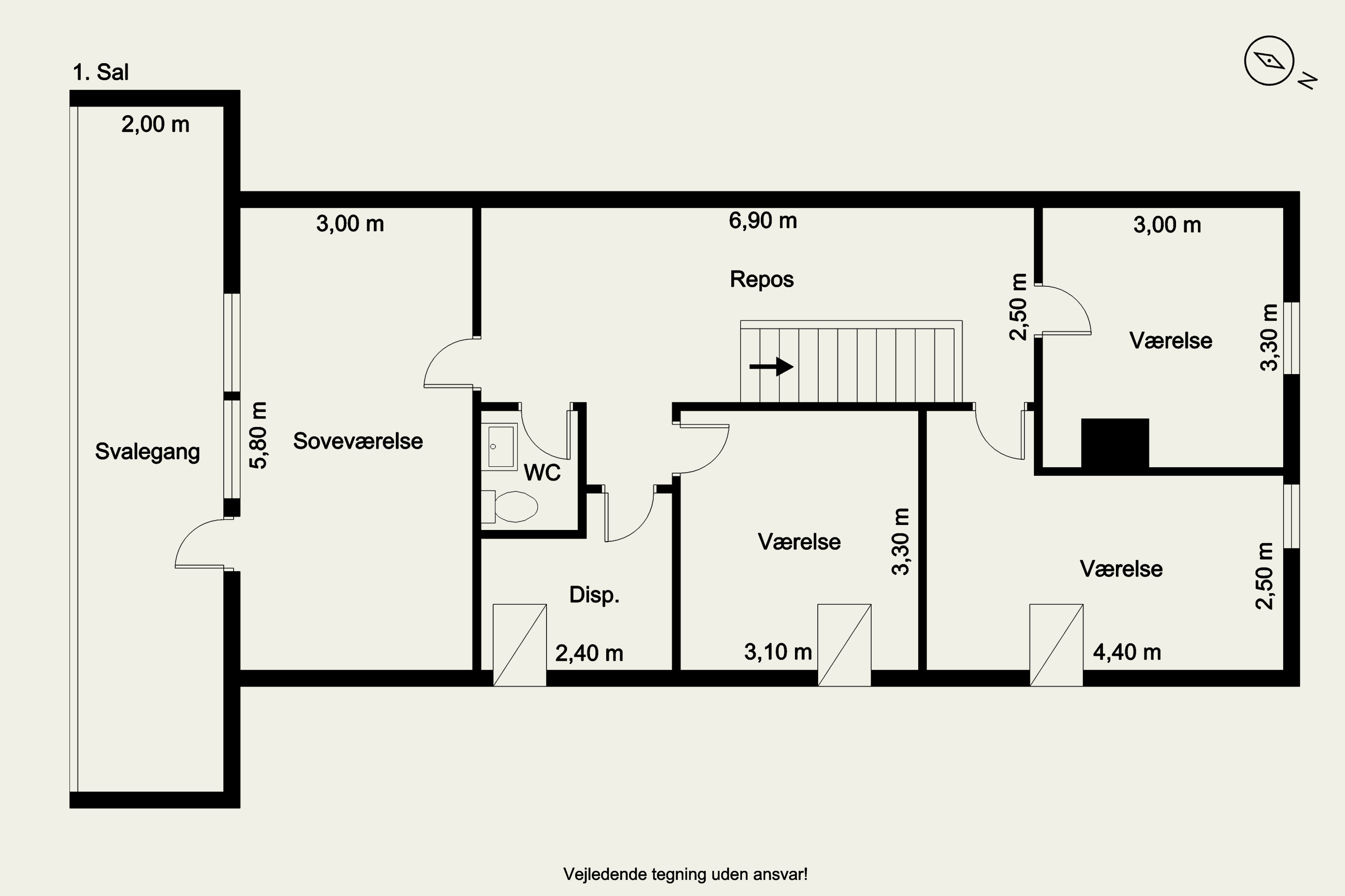 Plantegninger billede af Lindevænget 1, 7560 Hjerm