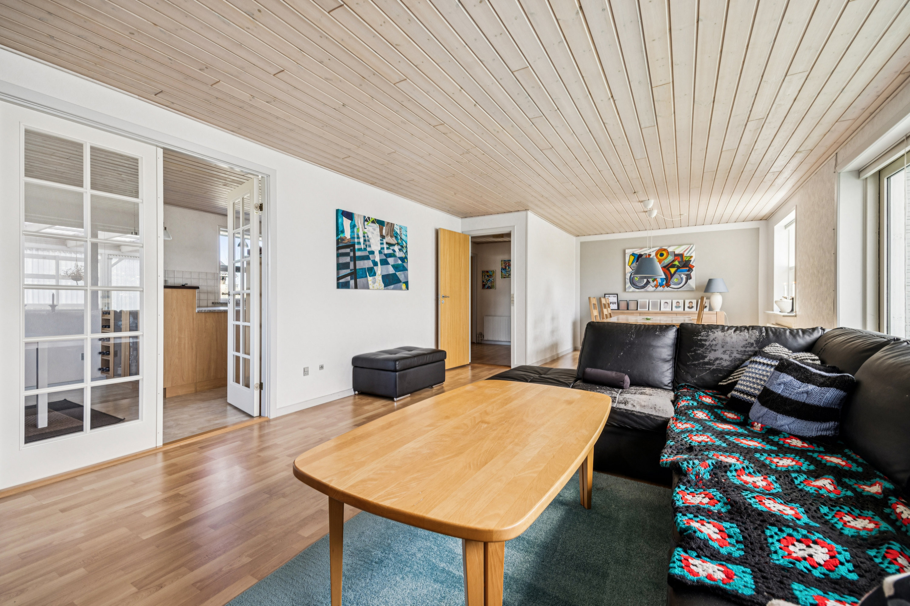 Fremhævet stue billede i fuldskærmstilstand. Billede af Hirsehaven 7, Ulsted, 9370 Hals