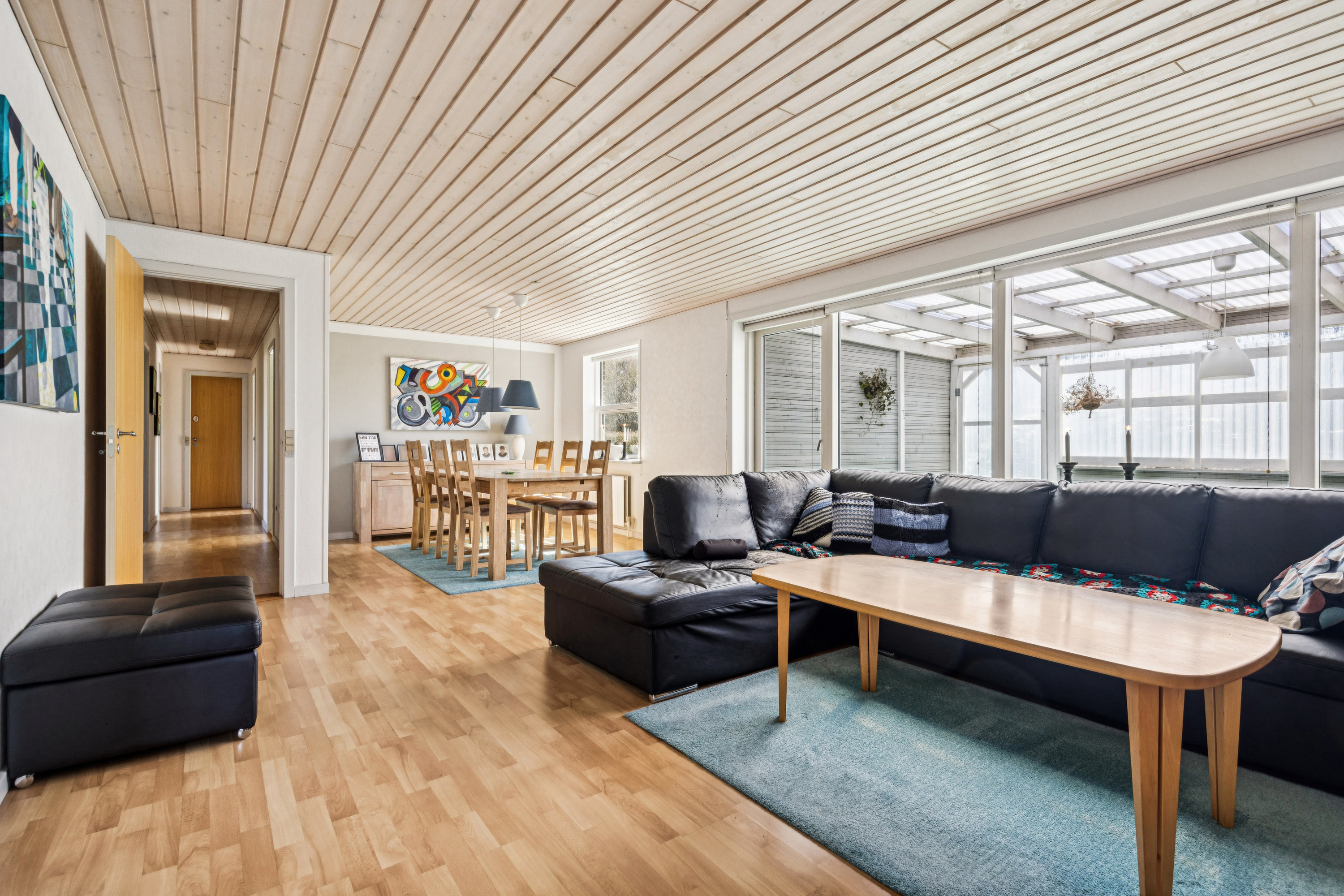 Fremhævet stue billede i fuldskærmstilstand. Billede af Hirsehaven 7, Ulsted, 9370 Hals