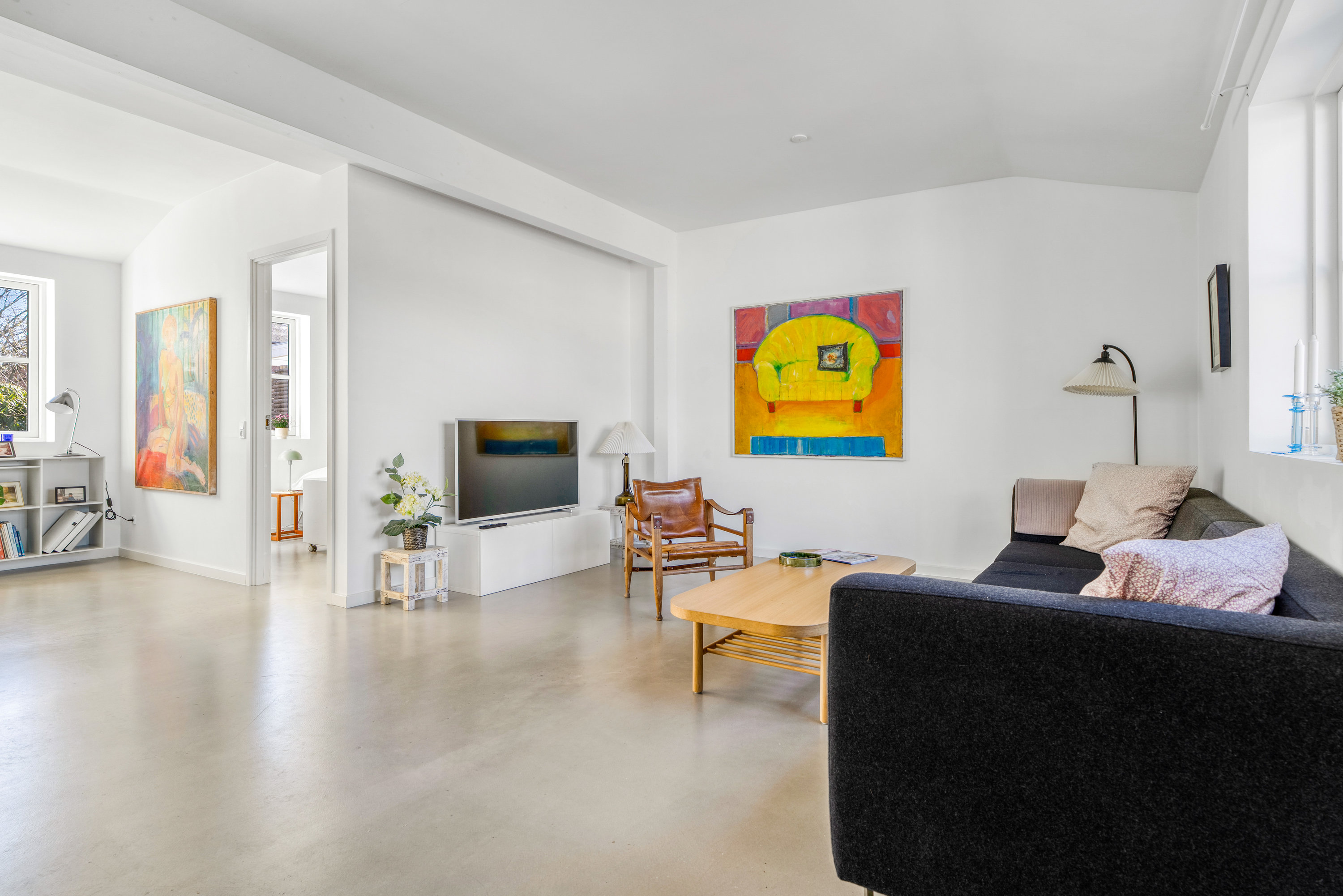 Fremhævet stue billede i fuldskærmstilstand. Billede af Maltevang 27, 3400 Hillerød