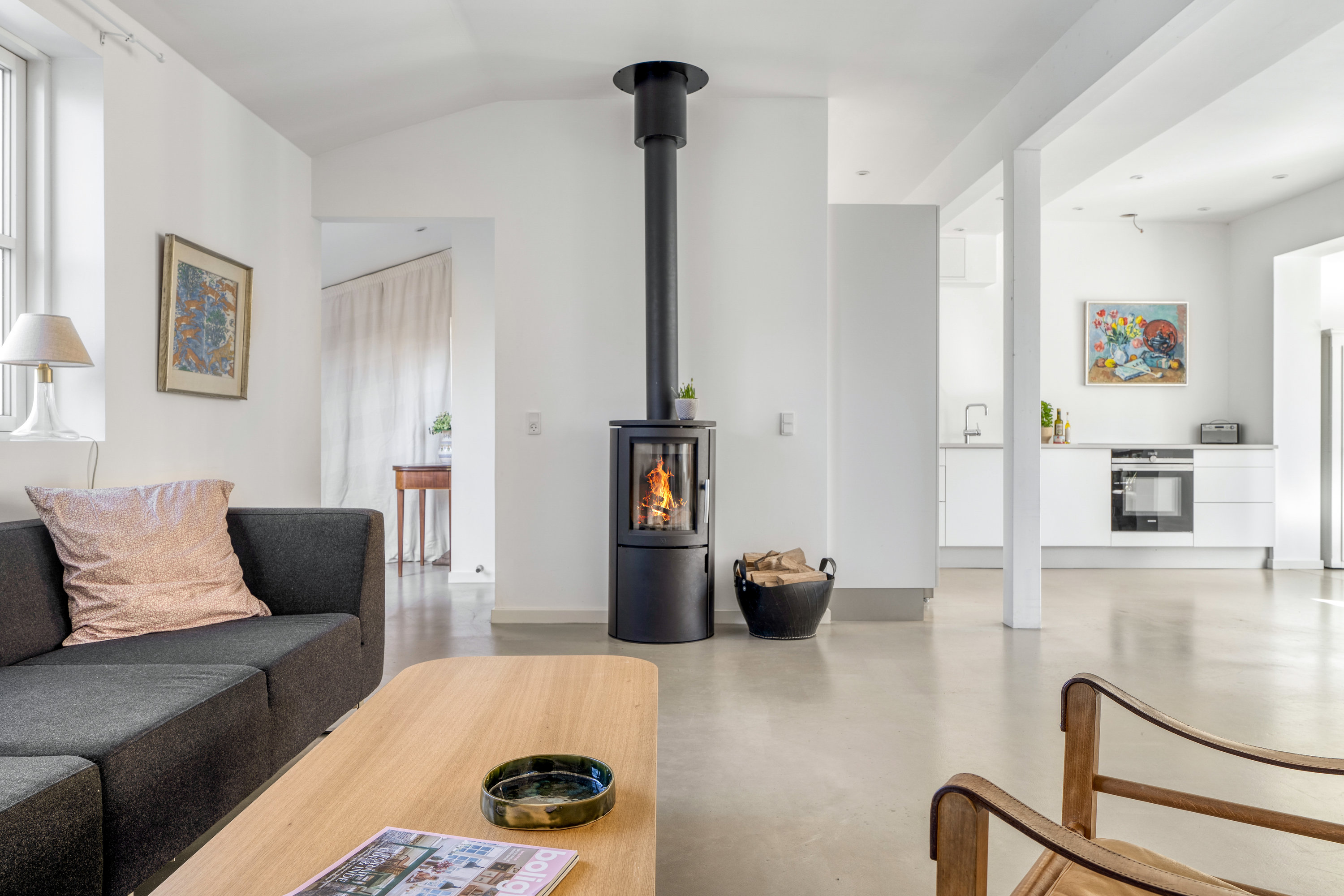 Fremhævet stue billede i fuldskærmstilstand. Billede af Maltevang 27, 3400 Hillerød