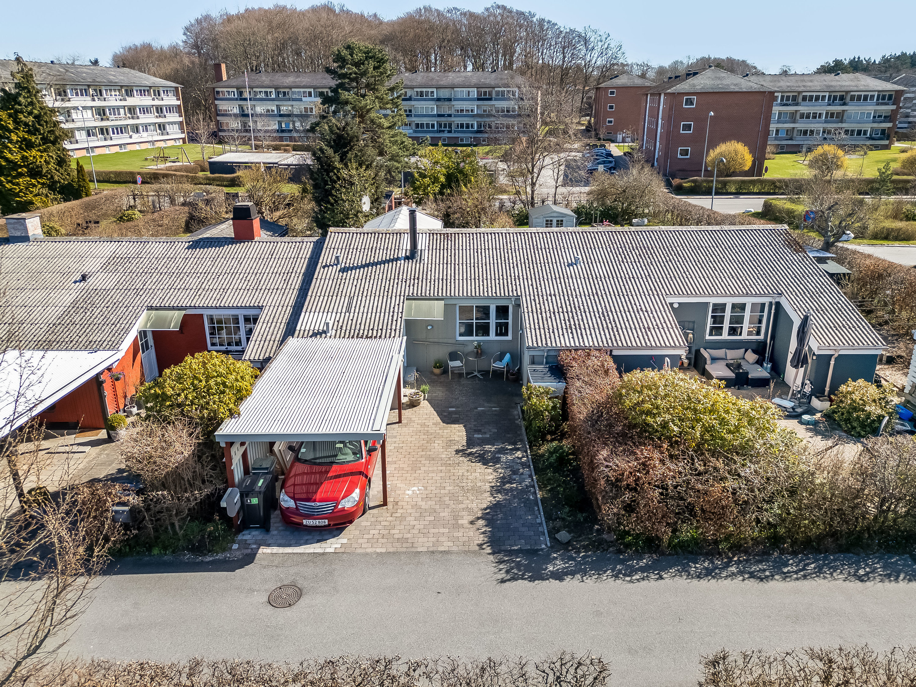 Fremhævet luftfoto billede i fuldskærmstilstand. Billede af Maltevang 27, 3400 Hillerød