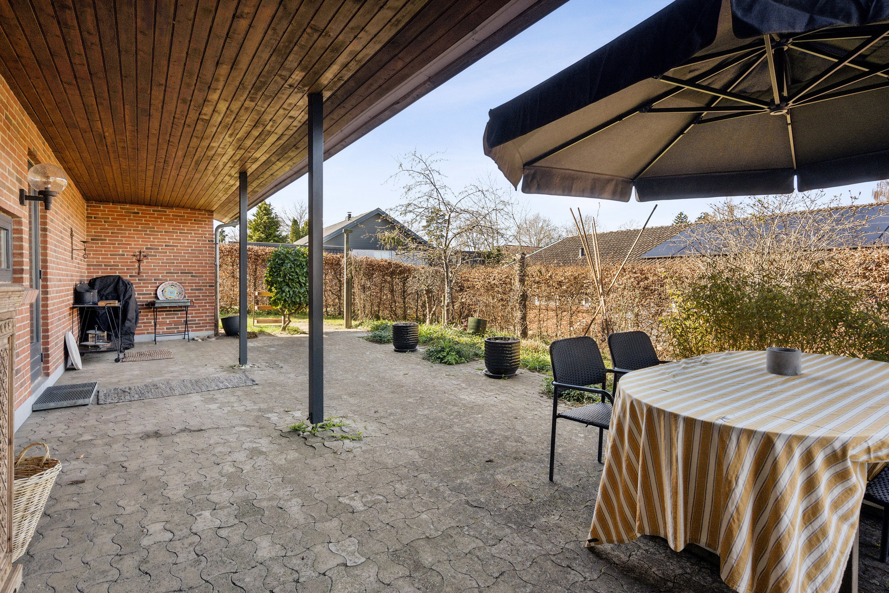 Fremhævet terrasse billede i fuldskærmstilstand. Billede af Figenvej 12, 4690 Haslev