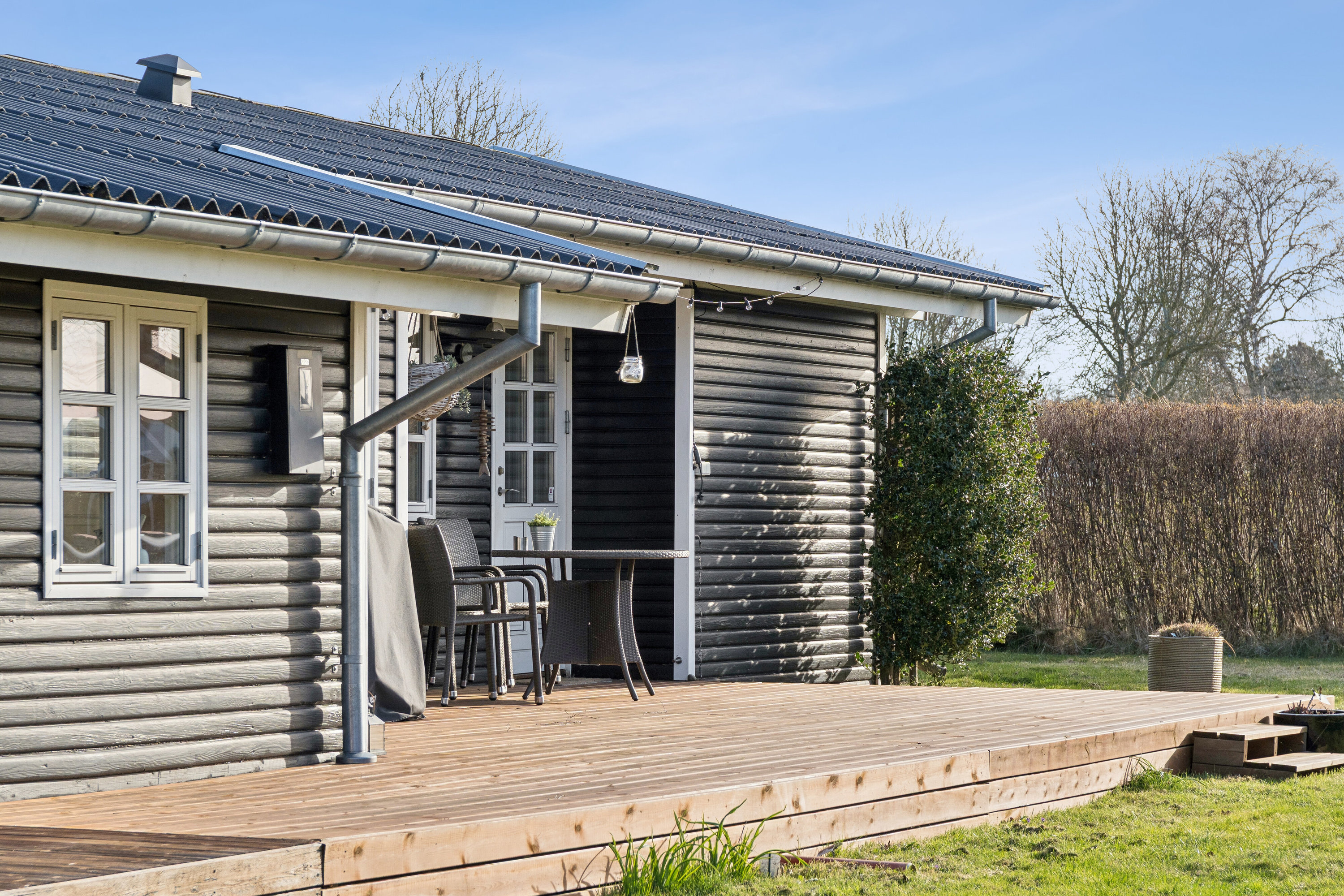 Fremhævet set fra haven billede i fuldskærmstilstand. Billede af Hybenrosevej 2, Tåsinge, 5700 Svendborg