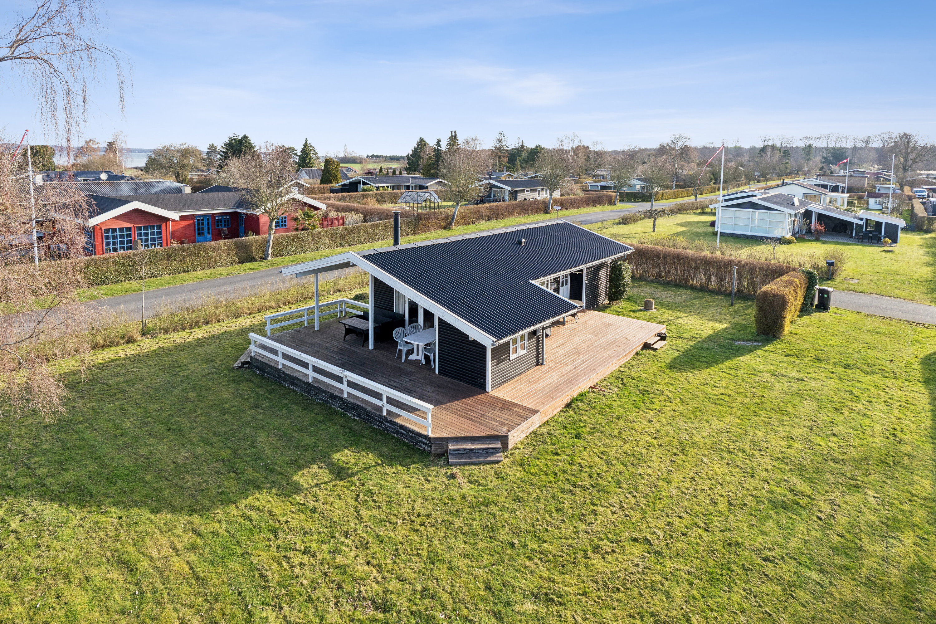 Fremhævet set fra haven billede i fuldskærmstilstand. Billede af Hybenrosevej 2, Tåsinge, 5700 Svendborg