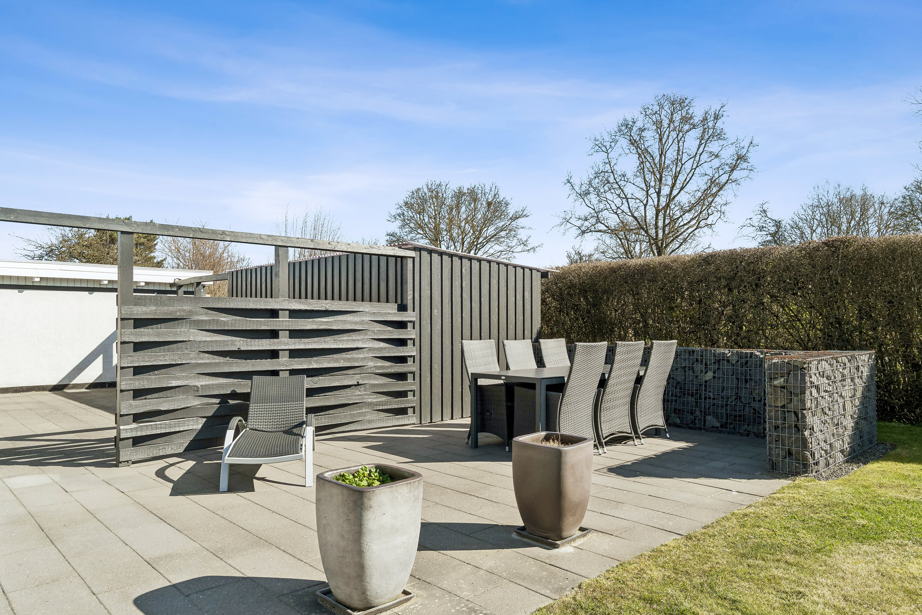 Fremhævet terrasse billede i fuldskærmstilstand. Billede af Damvænget 22, 8310 Tranbjerg J