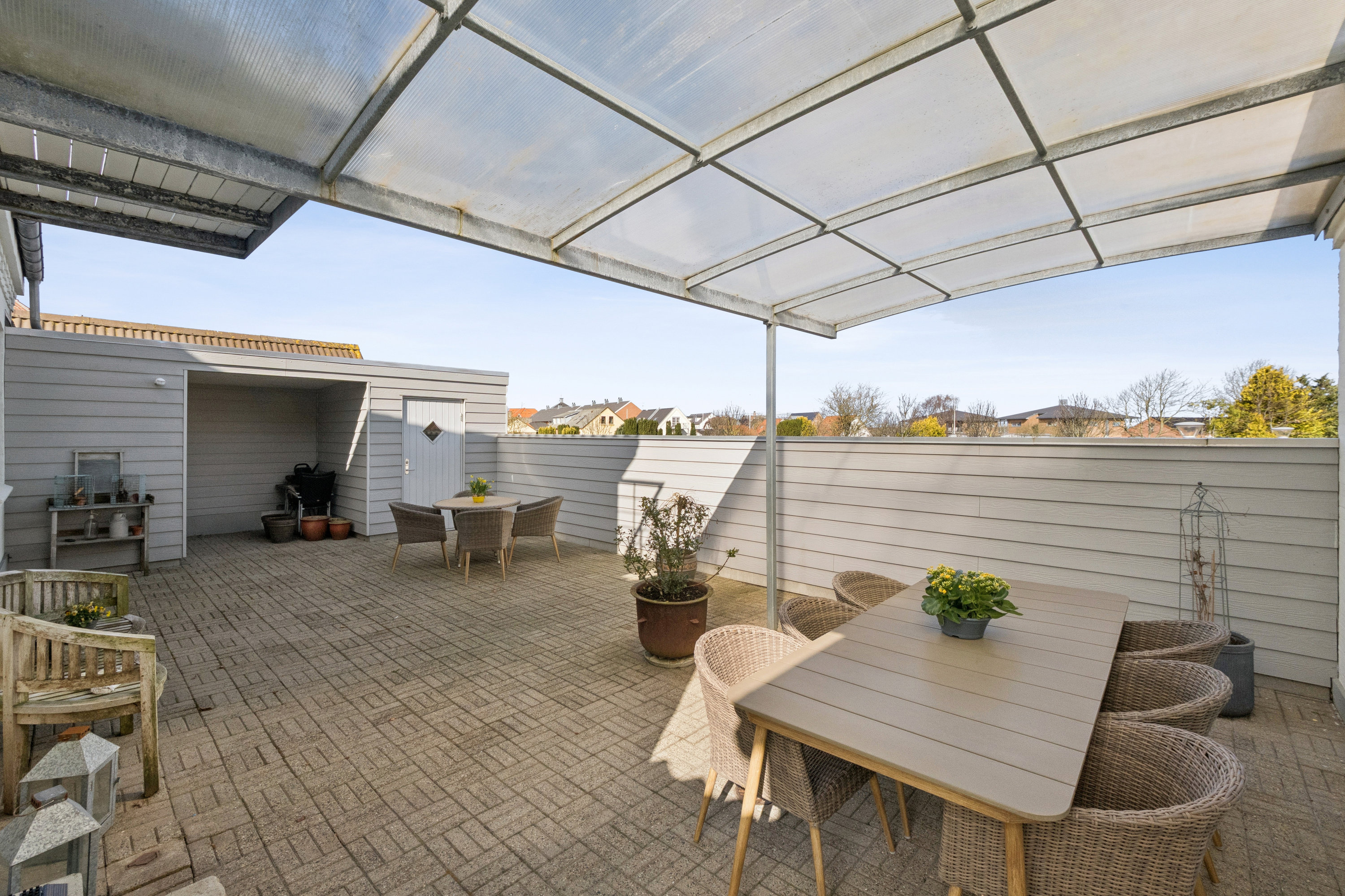 Fremhævet terrasse billede i fuldskærmstilstand. Billede af Kirkestræde 15, Glyngøre, 7870 Roslev