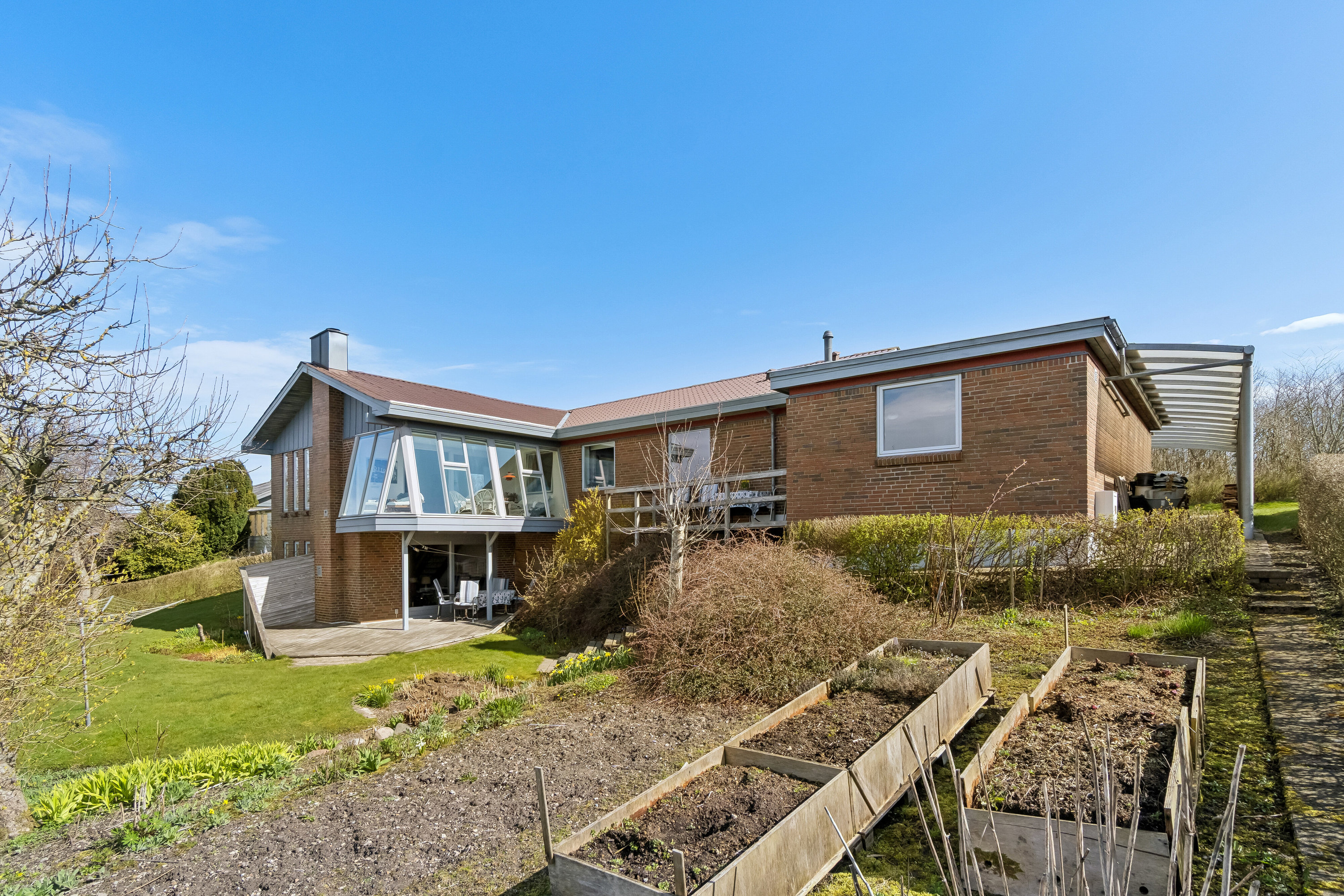 Fremhævet set fra vejen billede i fuldskærmstilstand. Billede af Runevej 21, Sjørring, 7700 Thisted