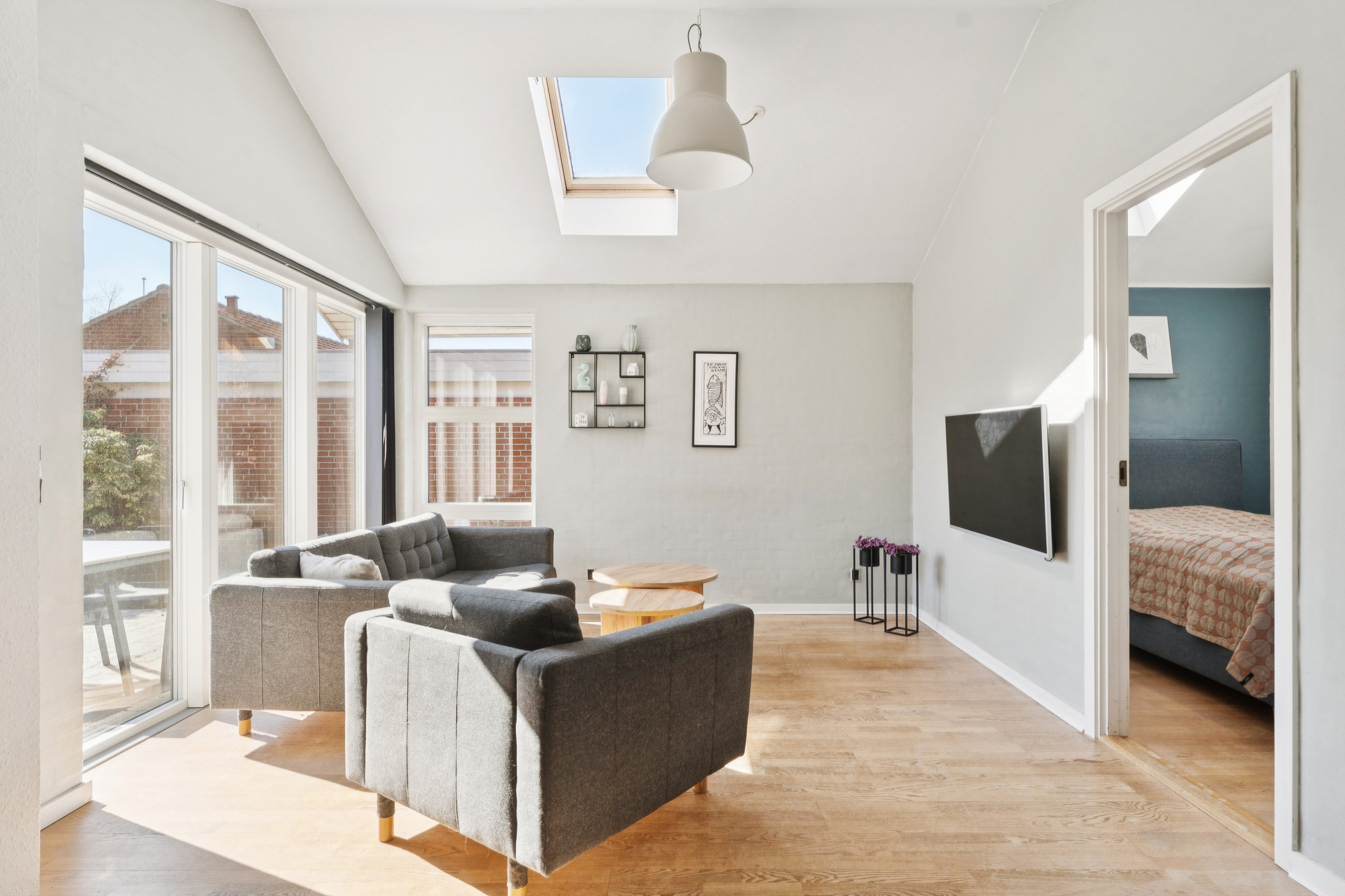 Fremhævet stue billede i fuldskærmstilstand. Billede af Topasdalen 6, 8930 Randers NØ