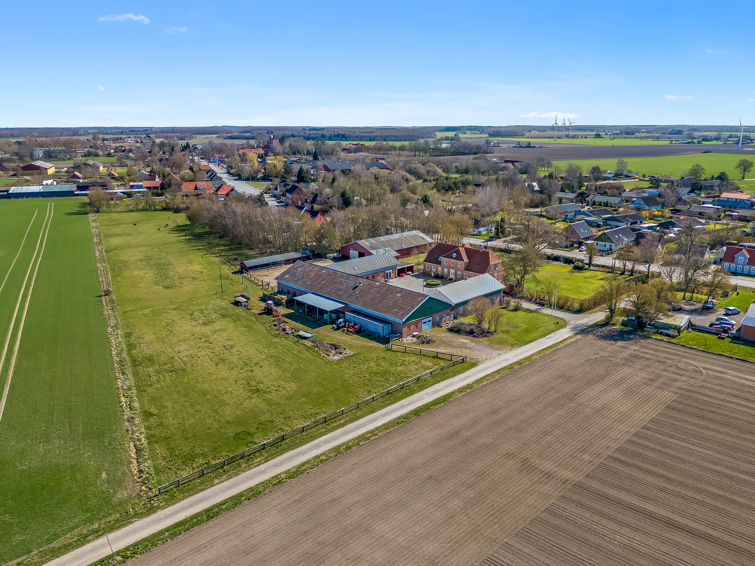 Fremhævet luftfoto billede i fuldskærmstilstand. Billede af Øltappervej 4, 4952 Stokkemarke