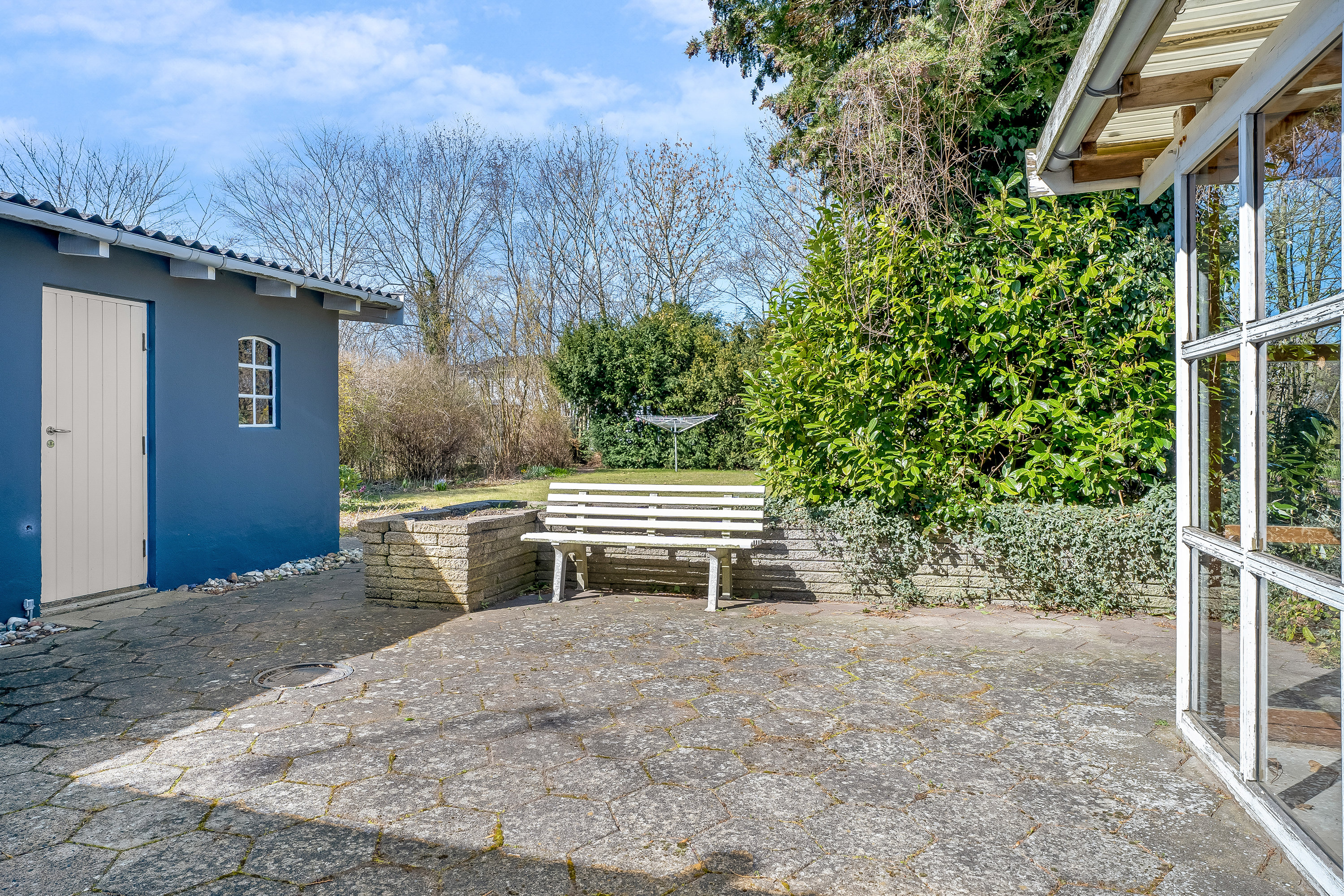 Fremhævet terrasse billede i fuldskærmstilstand. Billede af Nørrevej 11, 4960 Holeby