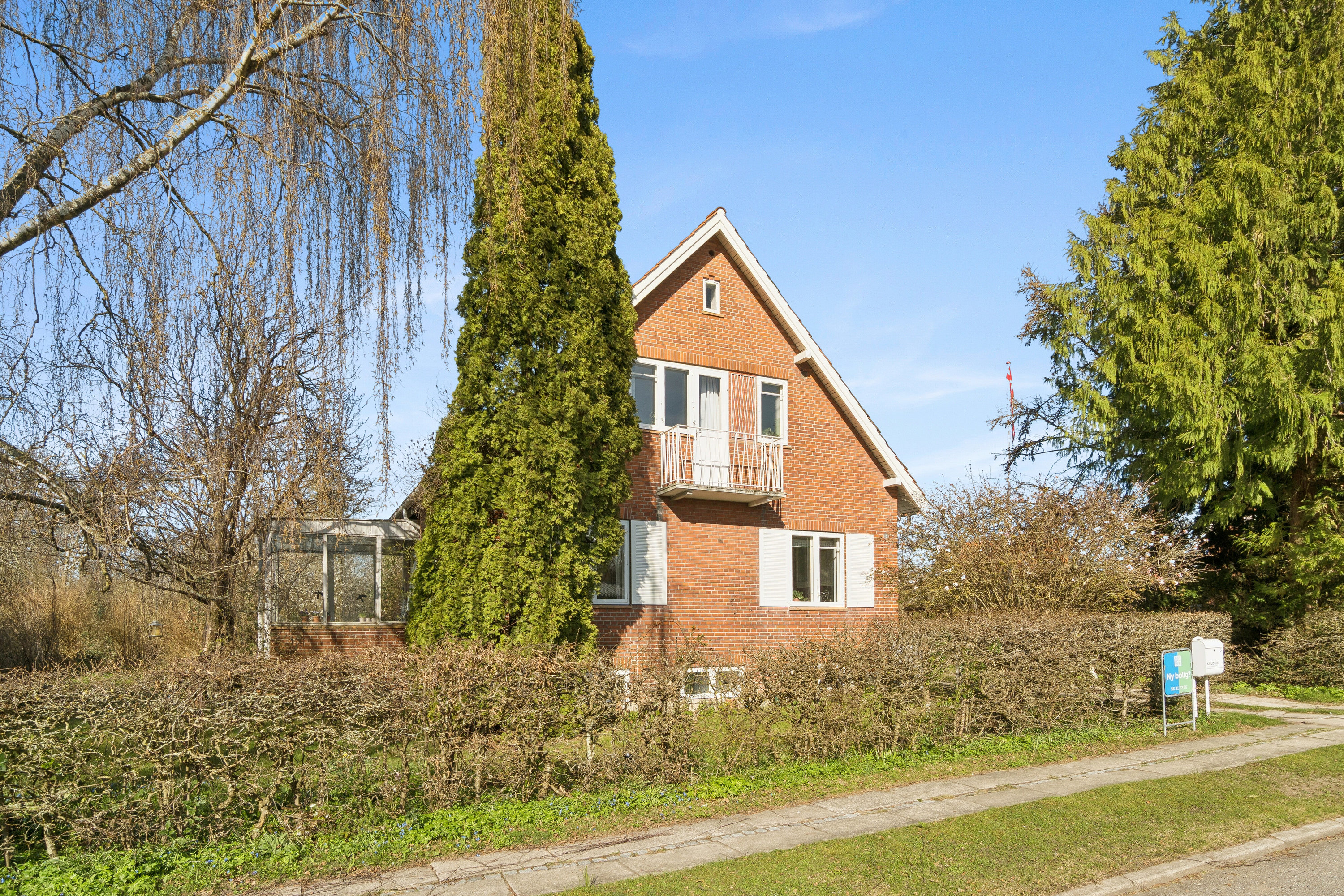 Fremhævet set fra vejen billede i fuldskærmstilstand. Billede af Rysagervej 6, 4690 Haslev