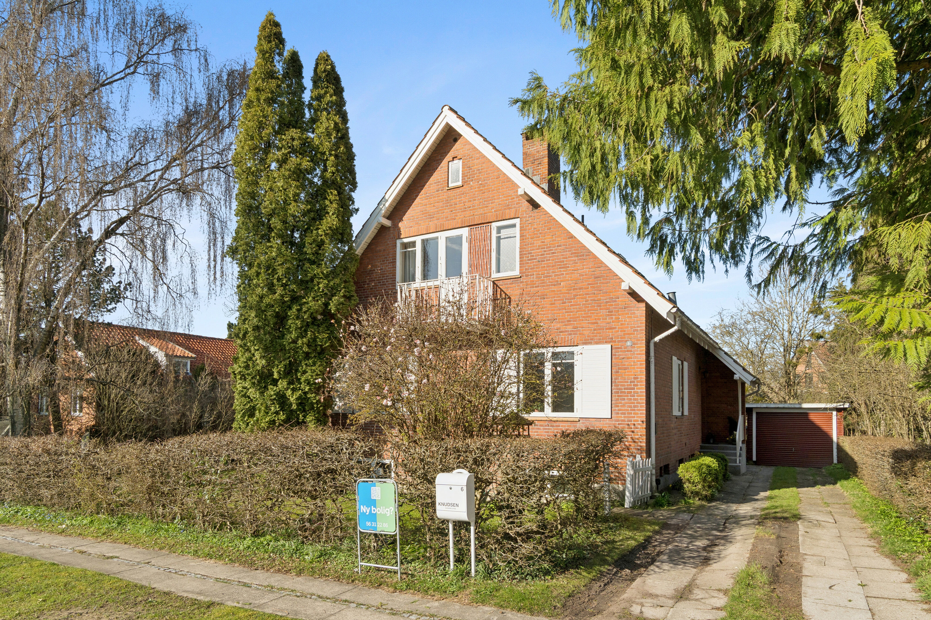 Fremhævet set fra vejen billede i fuldskærmstilstand. Billede af Rysagervej 6, 4690 Haslev