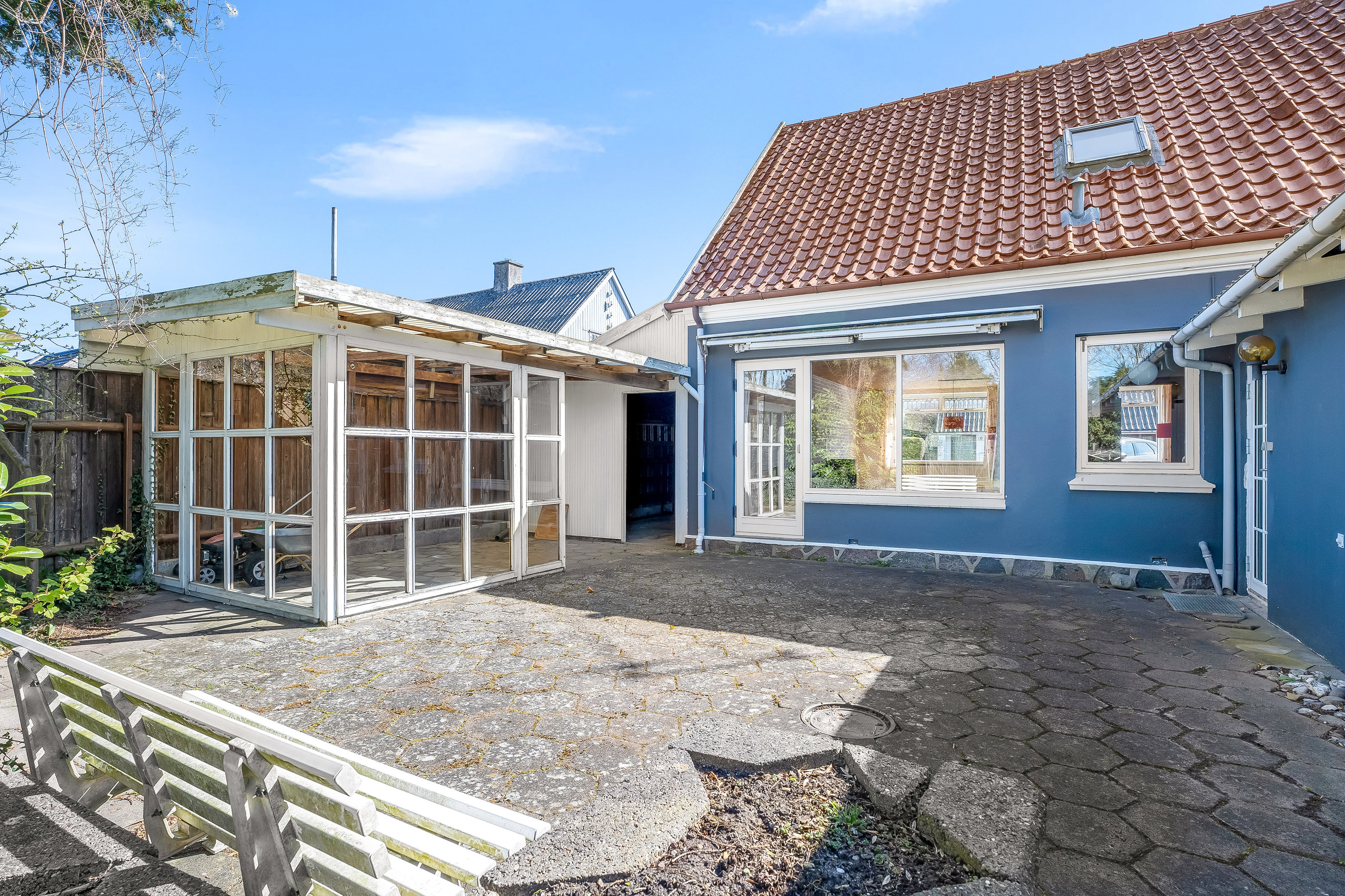 Fremhævet terrasse billede i fuldskærmstilstand. Billede af Nørrevej 11, 4960 Holeby