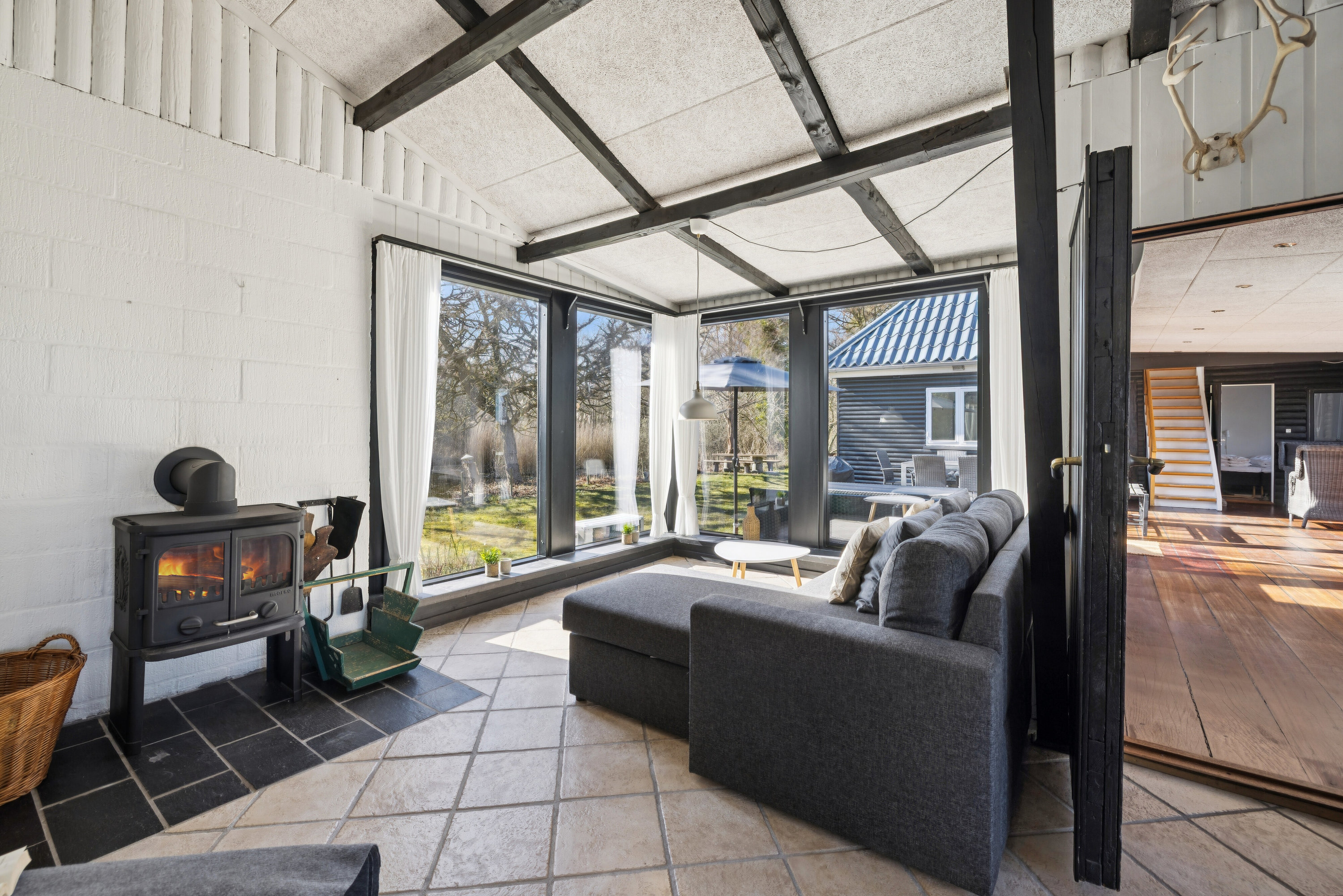 Fremhævet udestue billede i fuldskærmstilstand. Billede af Kystvej 7, Maemosen, 5871 Frørup