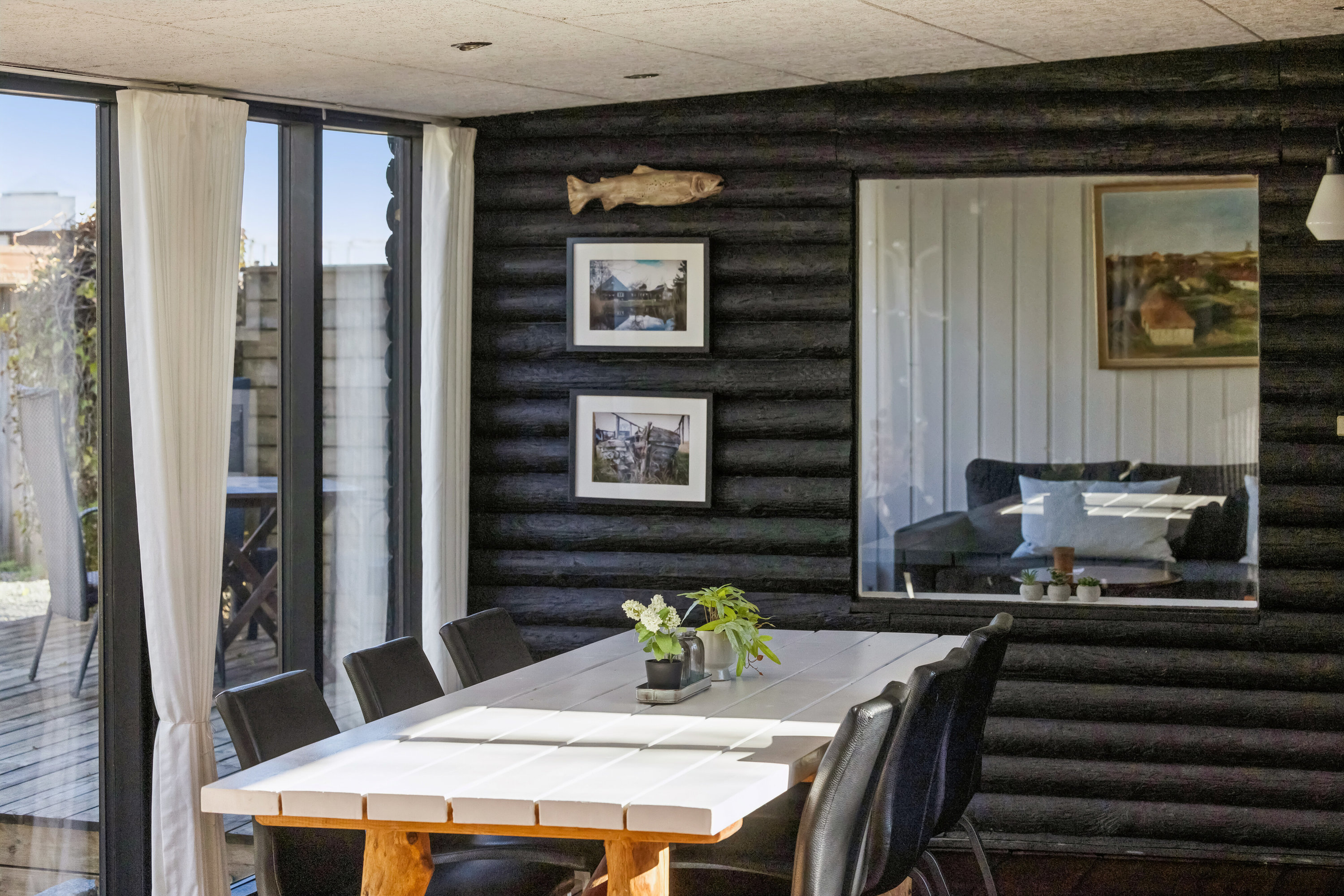 Fremhævet overdækket terrasse billede i fuldskærmstilstand. Billede af Kystvej 7, Maemosen, 5871 Frørup