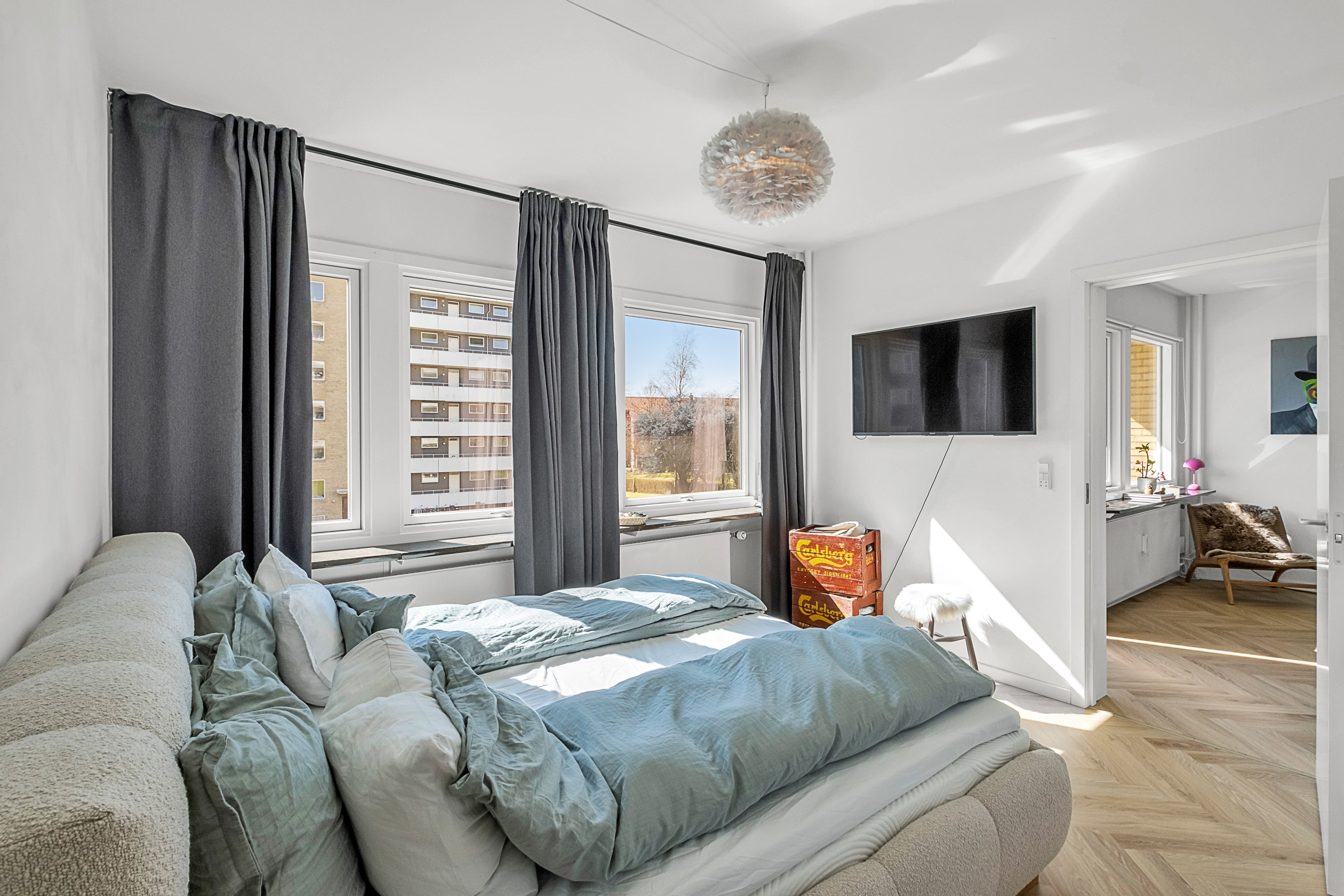 Fremhævet soveværelse billede i fuldskærmstilstand. Billede af Skanderborgvej 40, 1. 1., 8000 Aarhus C