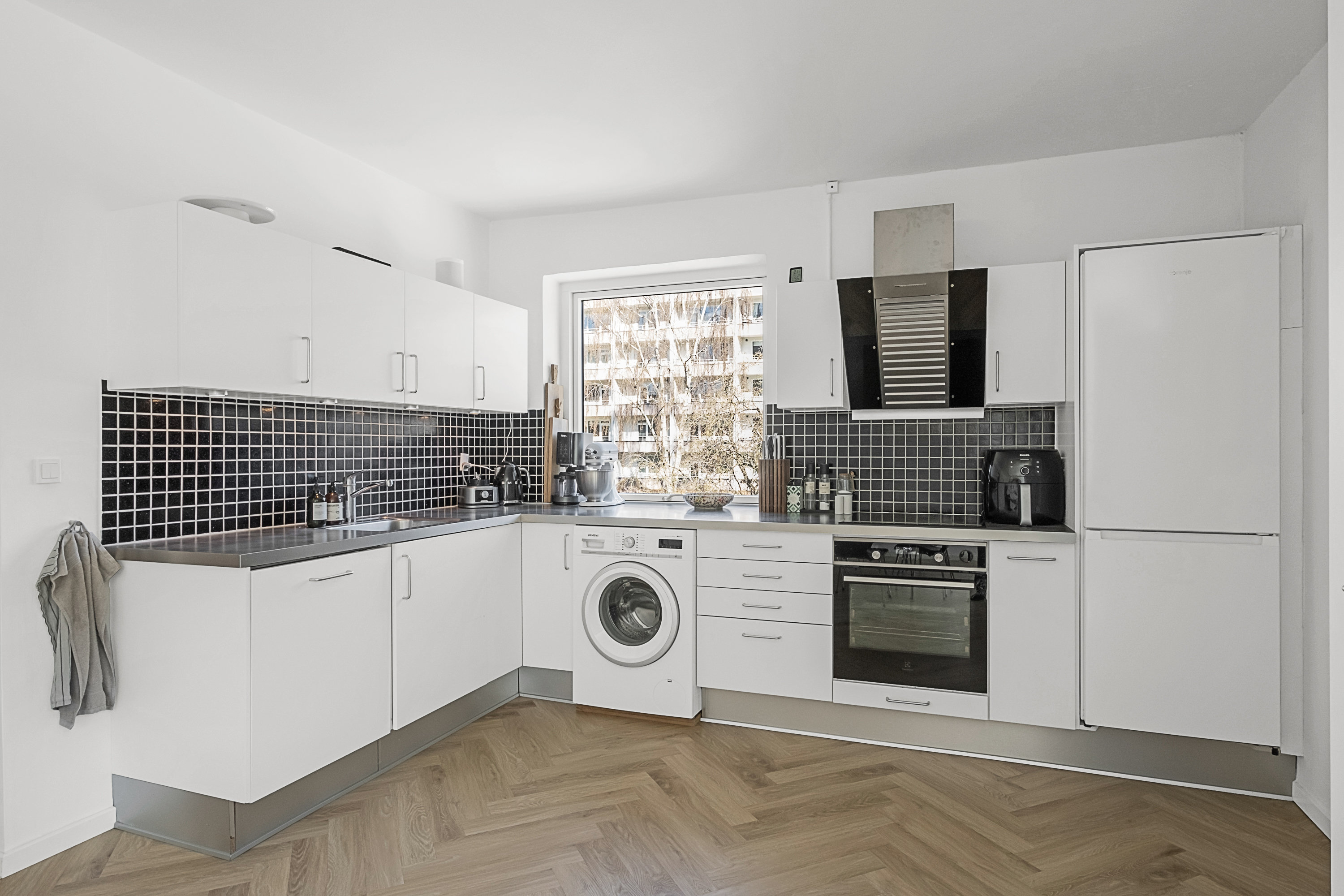 Fremhævet køkken alrum billede i fuldskærmstilstand. Billede af Skanderborgvej 40, 1. 1., 8000 Aarhus C