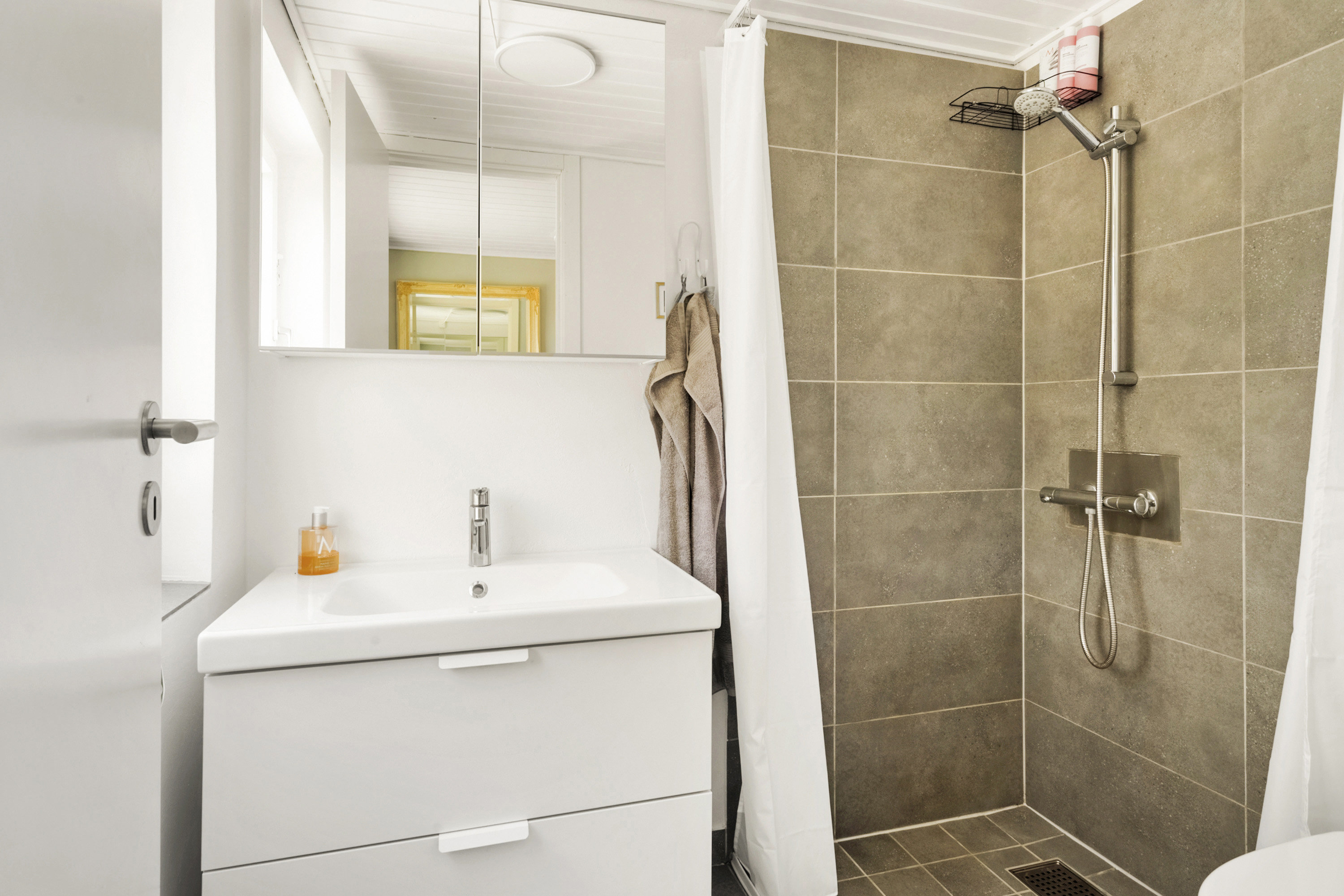 Fremhævet badeværelse billede i fuldskærmstilstand. Billede af Vester Mosevej 55, Husby, 6990 Ulfborg