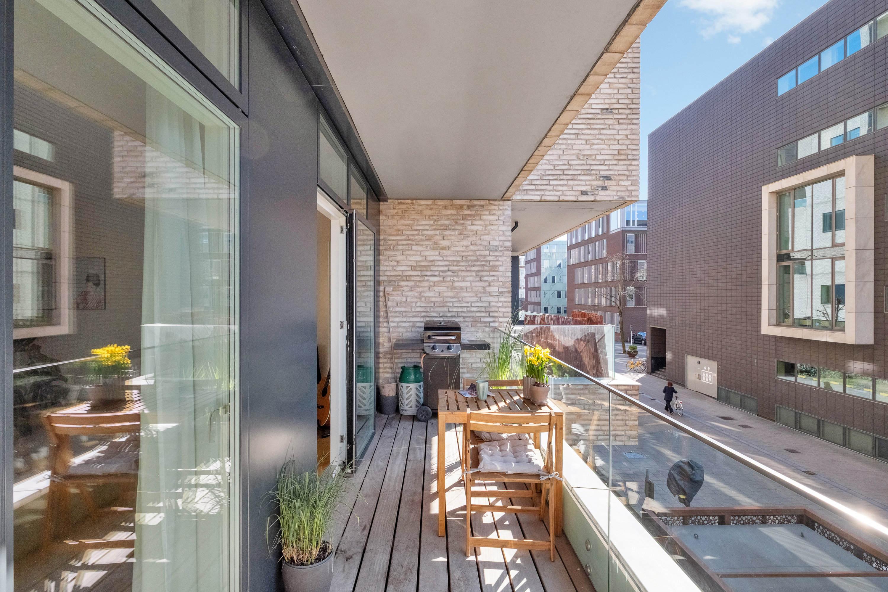 Fremhævet altan billede i fuldskærmstilstand. Billede af Frederiks Plads 8, 1. 3., 8000 Aarhus C