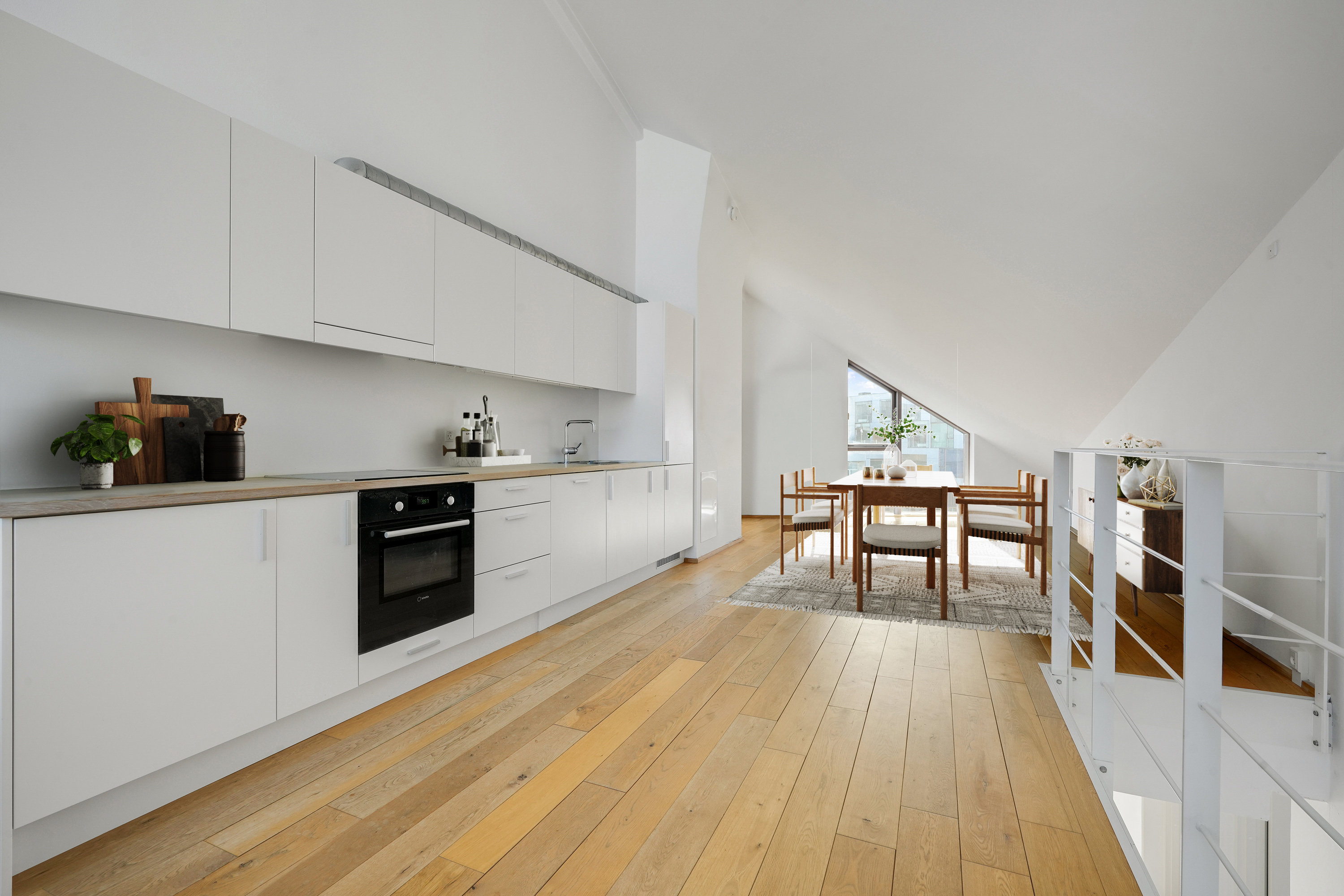 Fremhævet køkken billede i fuldskærmstilstand. Billede af Richard Mortensens Vej 77, 8. p8., 2300 København S