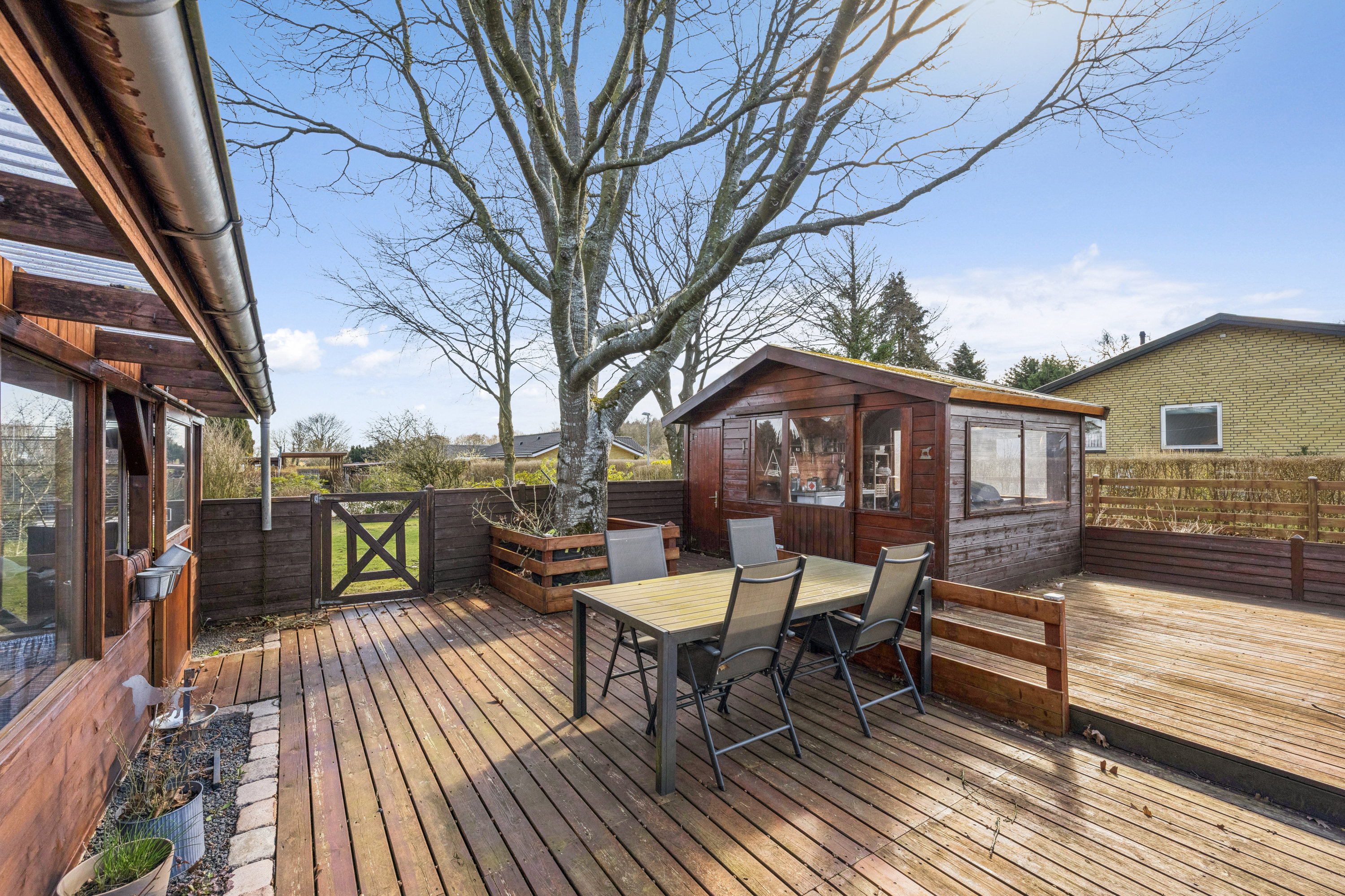 Fremhævet terrasse billede i fuldskærmstilstand. Billede af Markvænget 1, Sjørup, 8800 Viborg