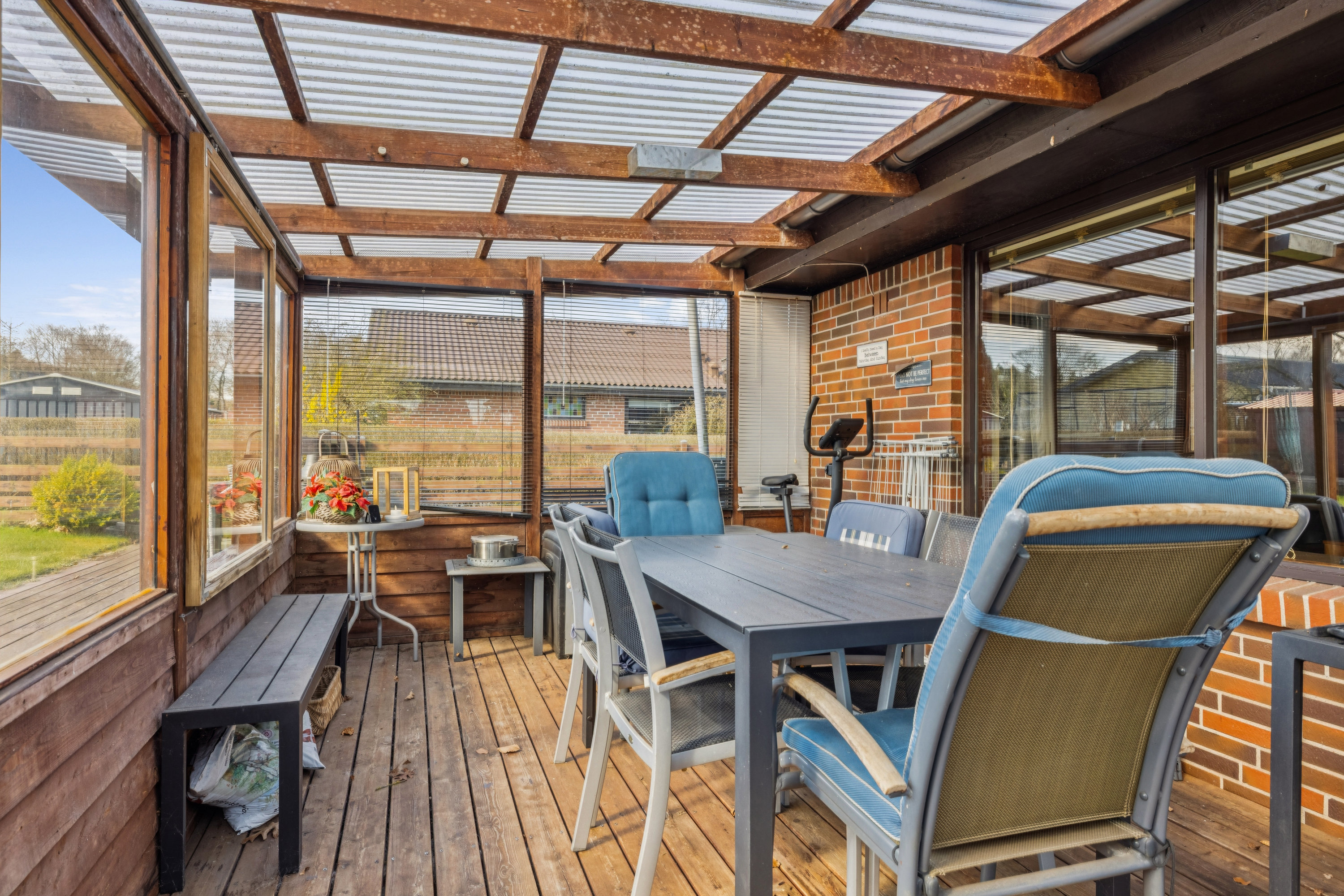 Fremhævet terrasse billede i fuldskærmstilstand. Billede af Markvænget 1, Sjørup, 8800 Viborg