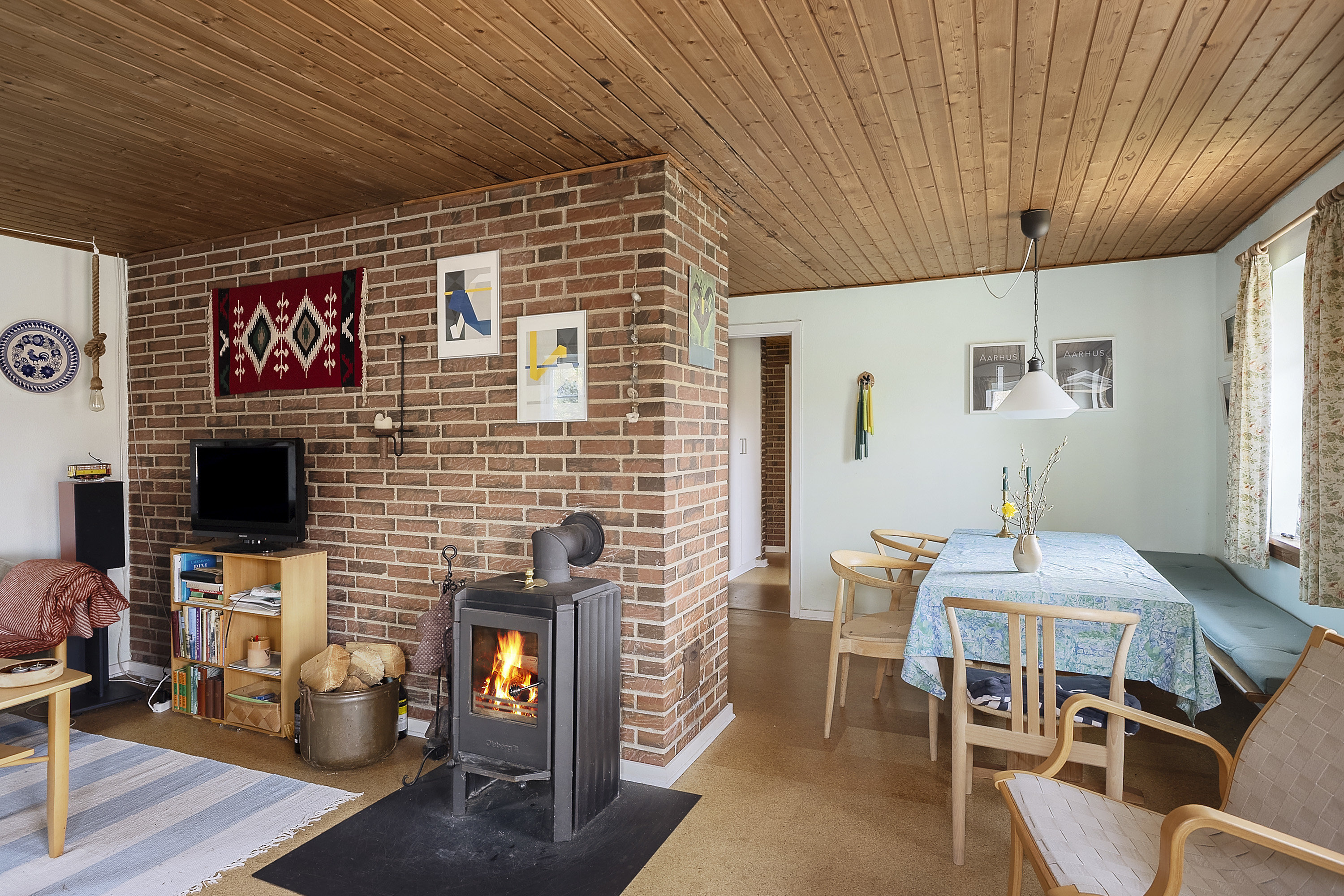 Fremhævet spisestue billede i fuldskærmstilstand. Billede af Hummelmosevej 17, Vedersø, 6990 Ulfborg