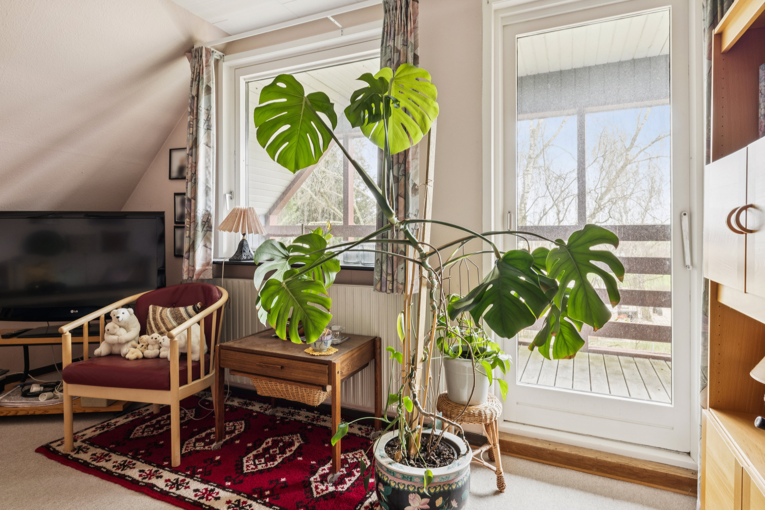 Fremhævet stue billede i fuldskærmstilstand. Billede af Kløvevej 26, Skørring, 8544 Mørke