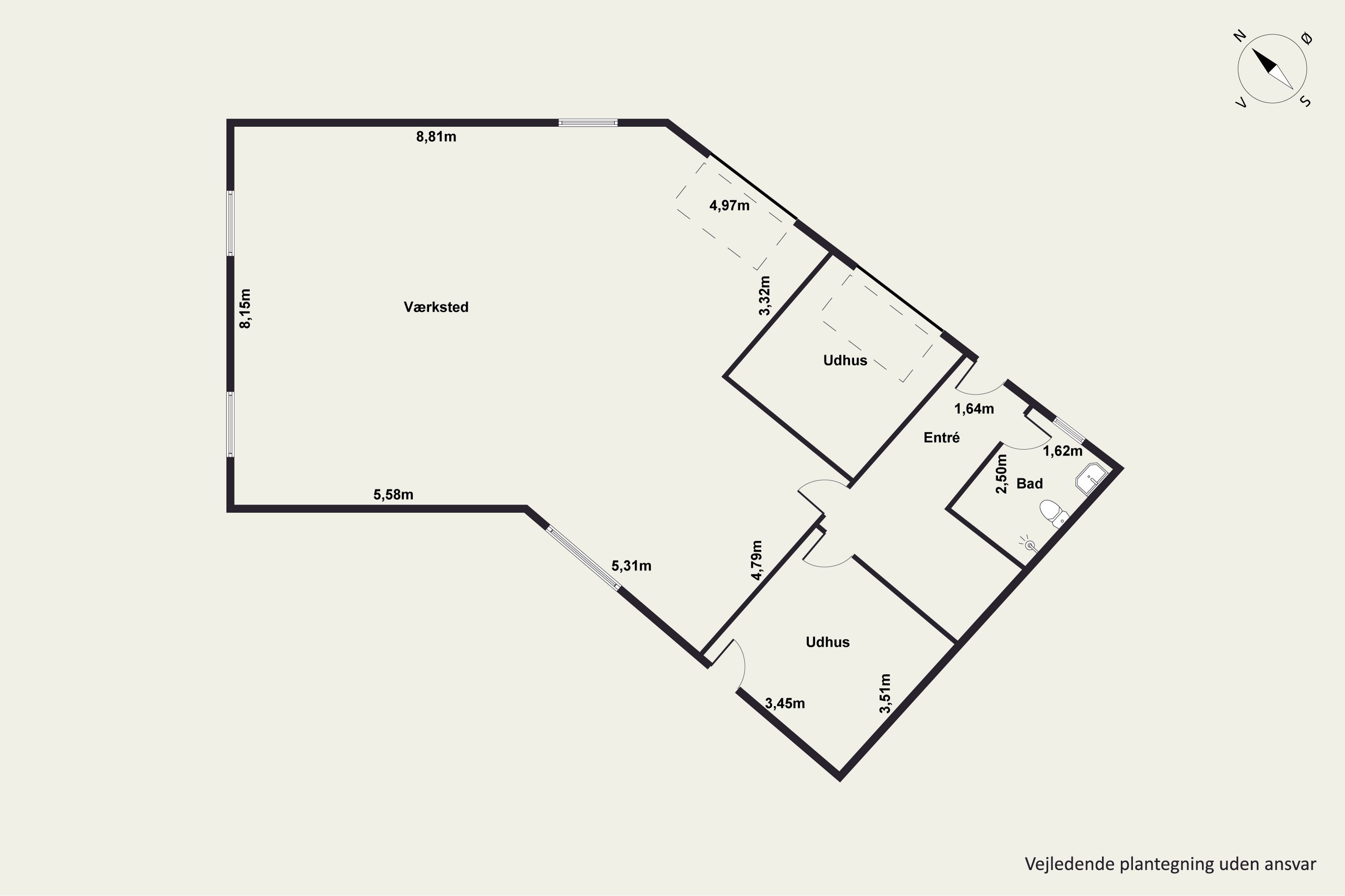 Plantegninger billede af Tyrrisvej 20A, Følle, 8410 Rønde