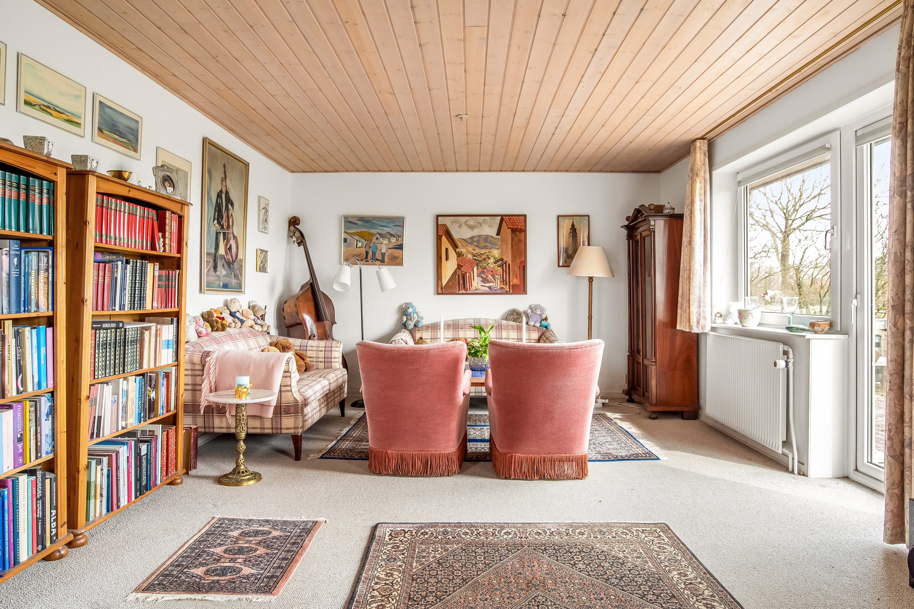 Fremhævet stue billede i fuldskærmstilstand. Billede af Houlindvej 50, Hove, 7620 Lemvig