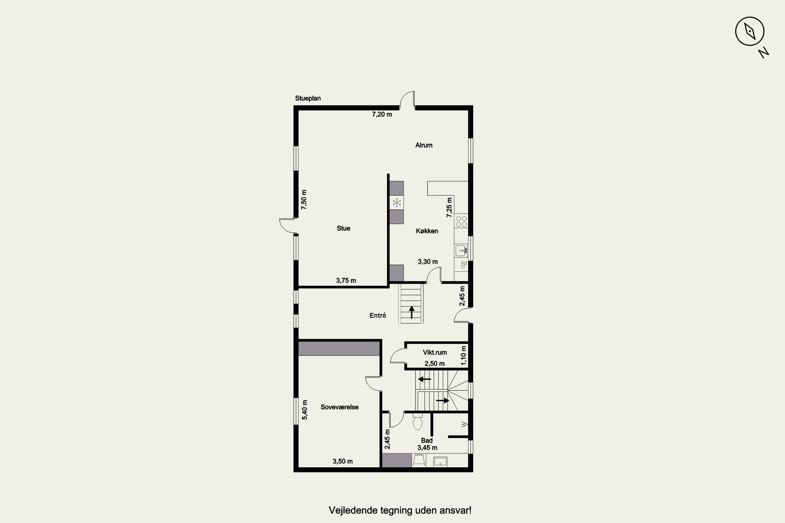 Plantegninger billede af Houlindvej 50, Hove, 7620 Lemvig