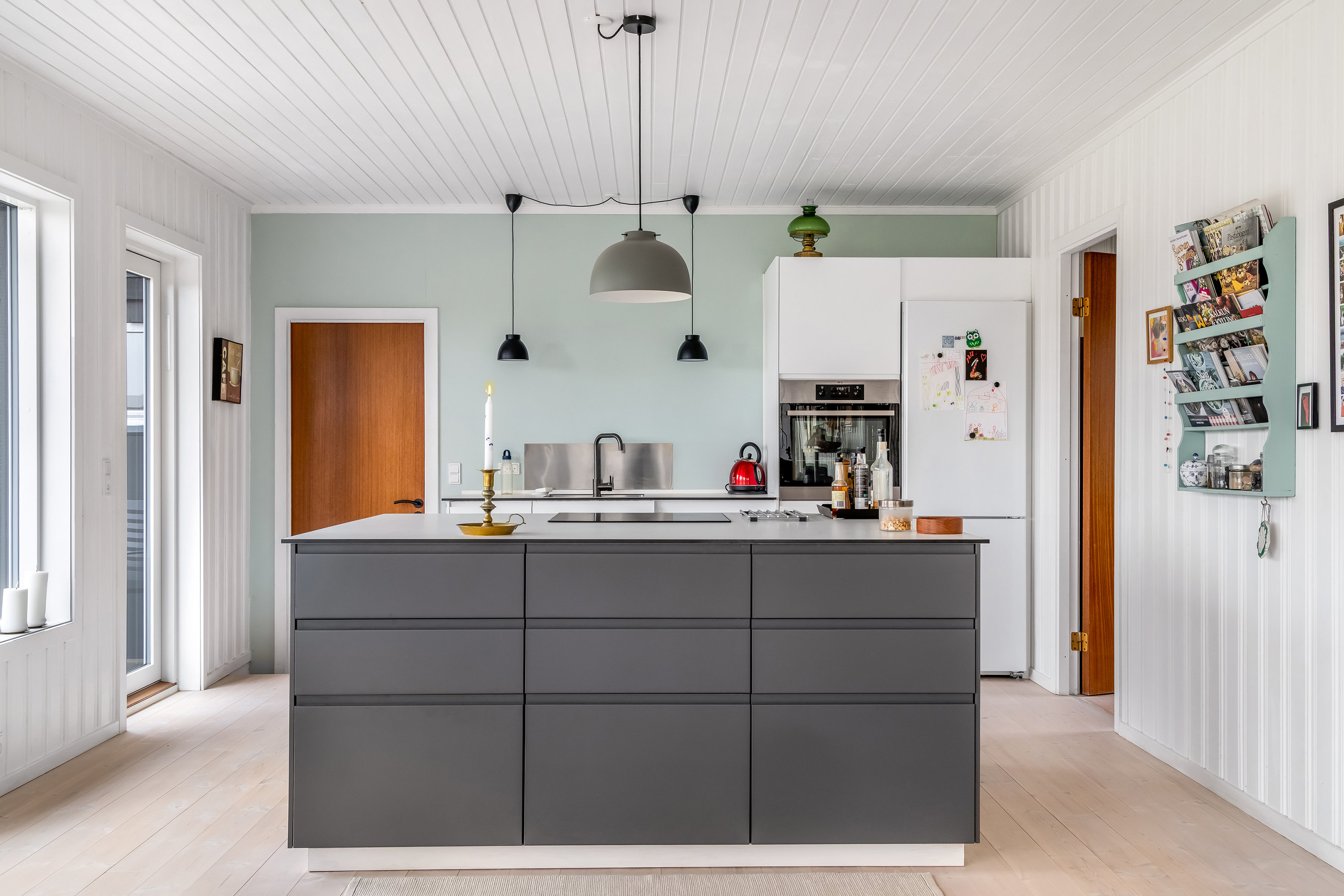 Fremhævet køkken billede i fuldskærmstilstand. Billede af Skallemose-Kjæret 6, Udsholt, 3230 Græsted