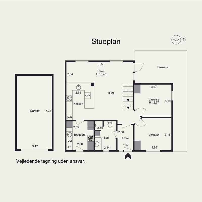 Plantegninger billede af Søkrogen 125, 8300 Odder