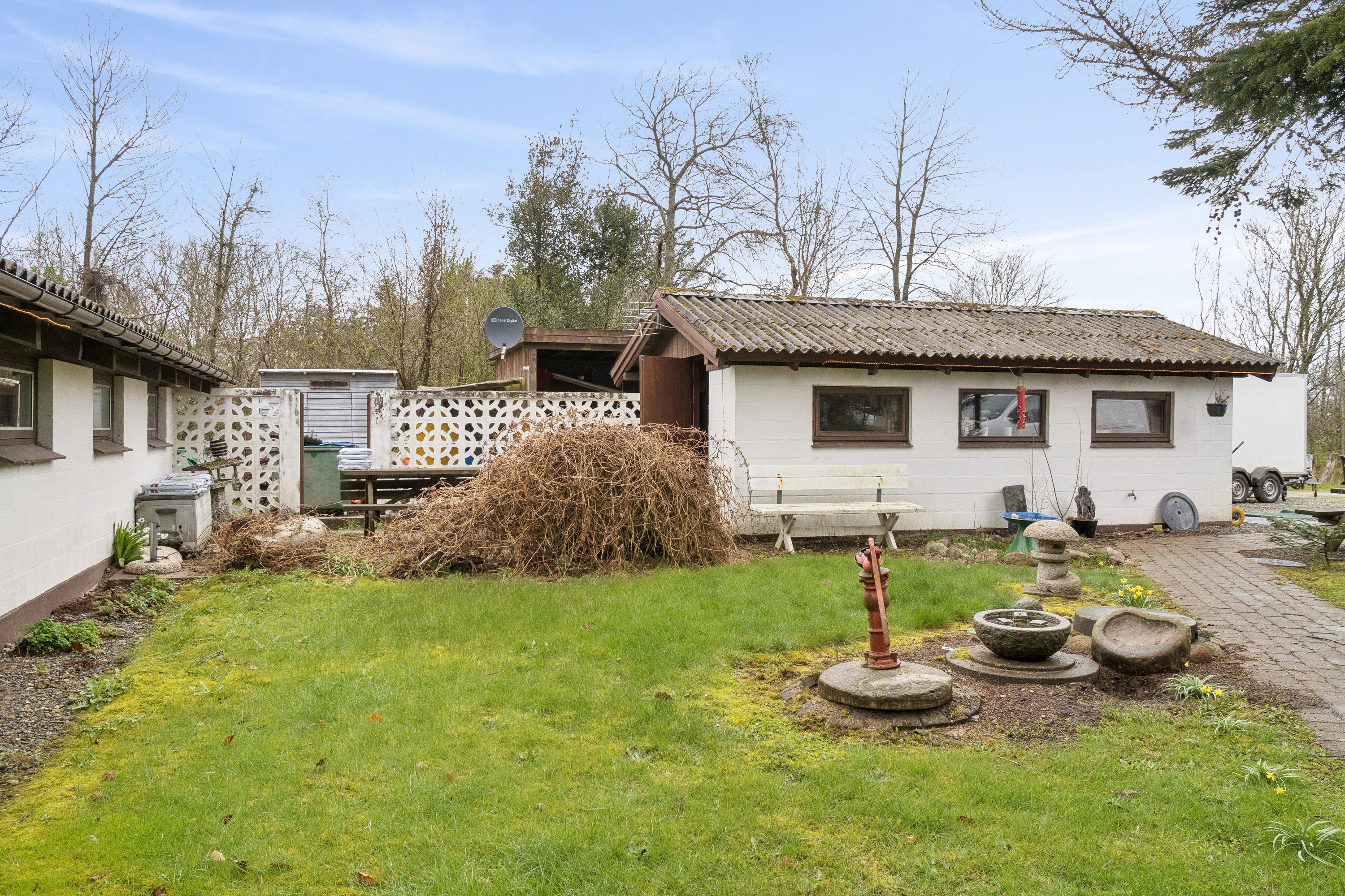 Fremhævet set fra haven billede i fuldskærmstilstand. Billede af Firhøjvej 5, Serup, 7790 Thyholm