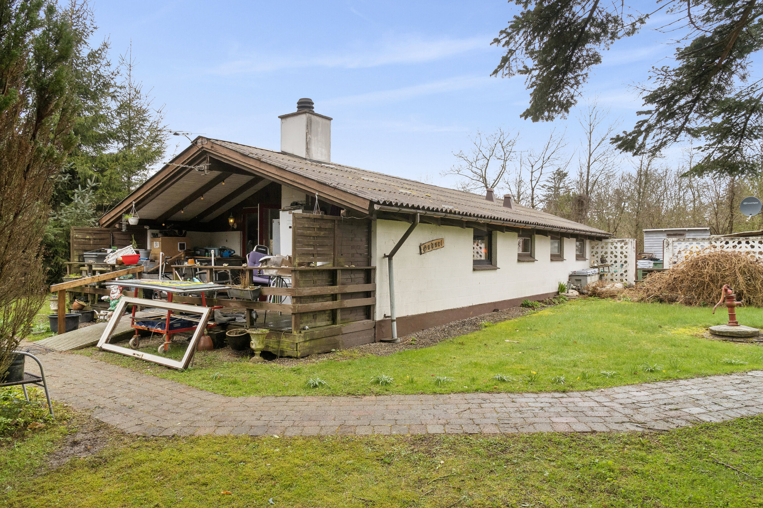 Fremhævet set fra haven billede i fuldskærmstilstand. Billede af Firhøjvej 5, Serup, 7790 Thyholm